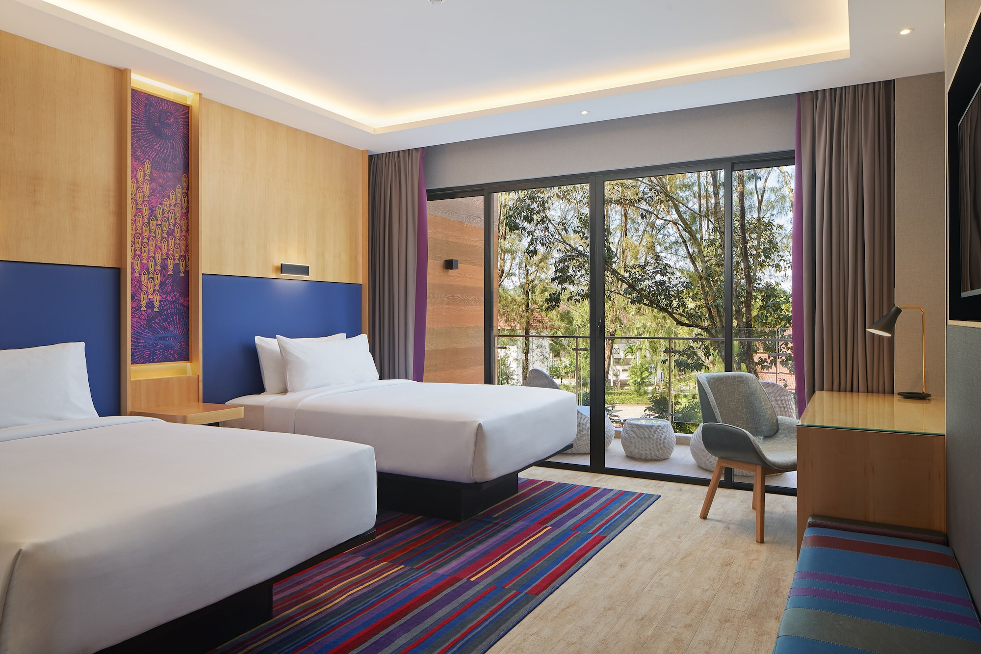 ROOM, TWIN BEDS, RAINFOREST VIEW, BALCONY