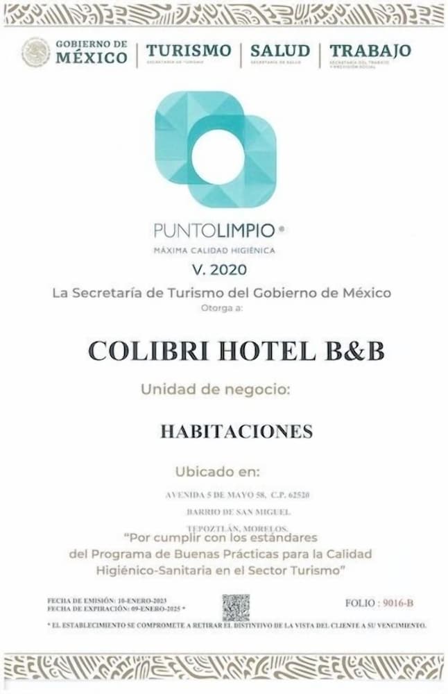 Colibri Hotel B&B 26/39