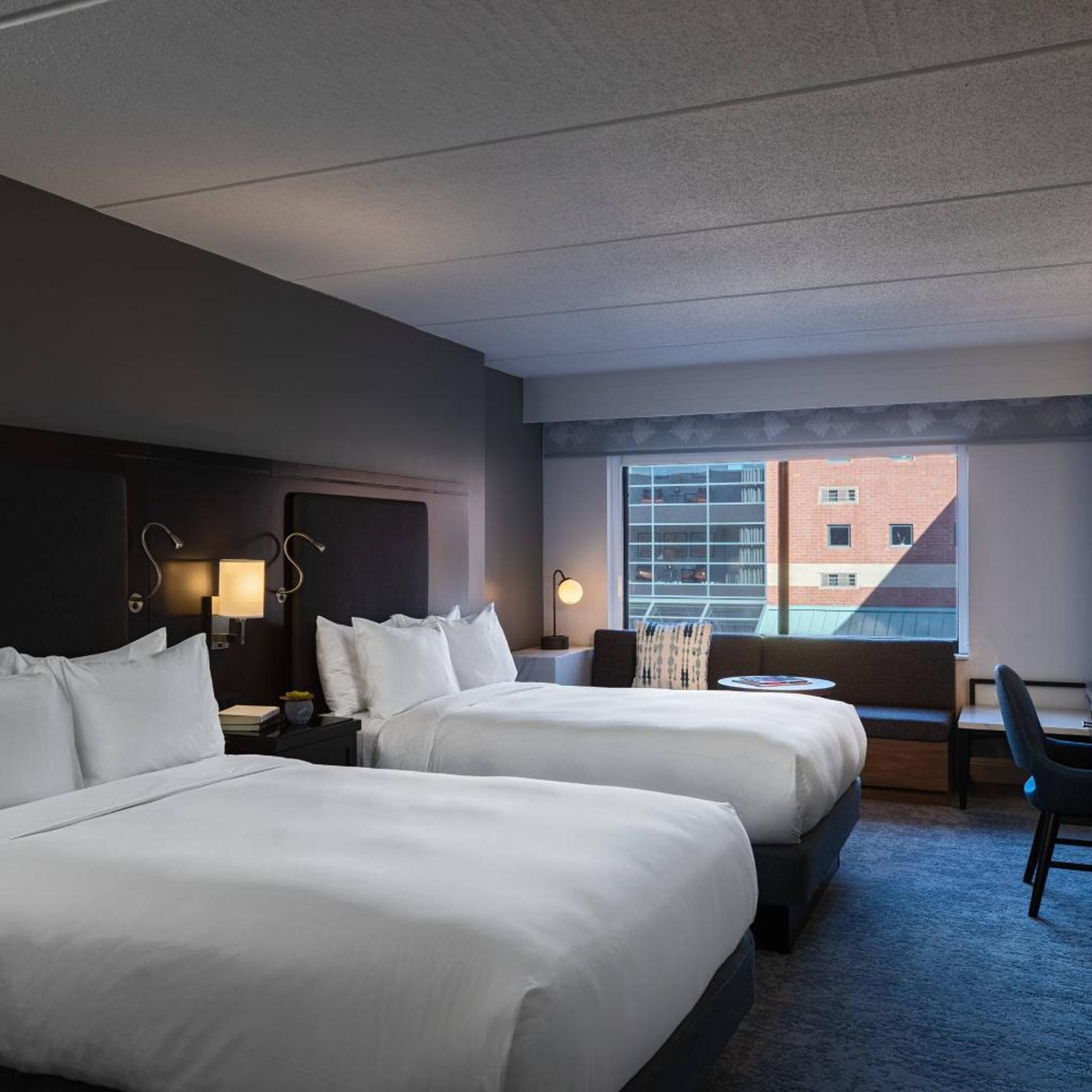 Guest Room, 2 Double Beds, Premier Level, Top Floor
