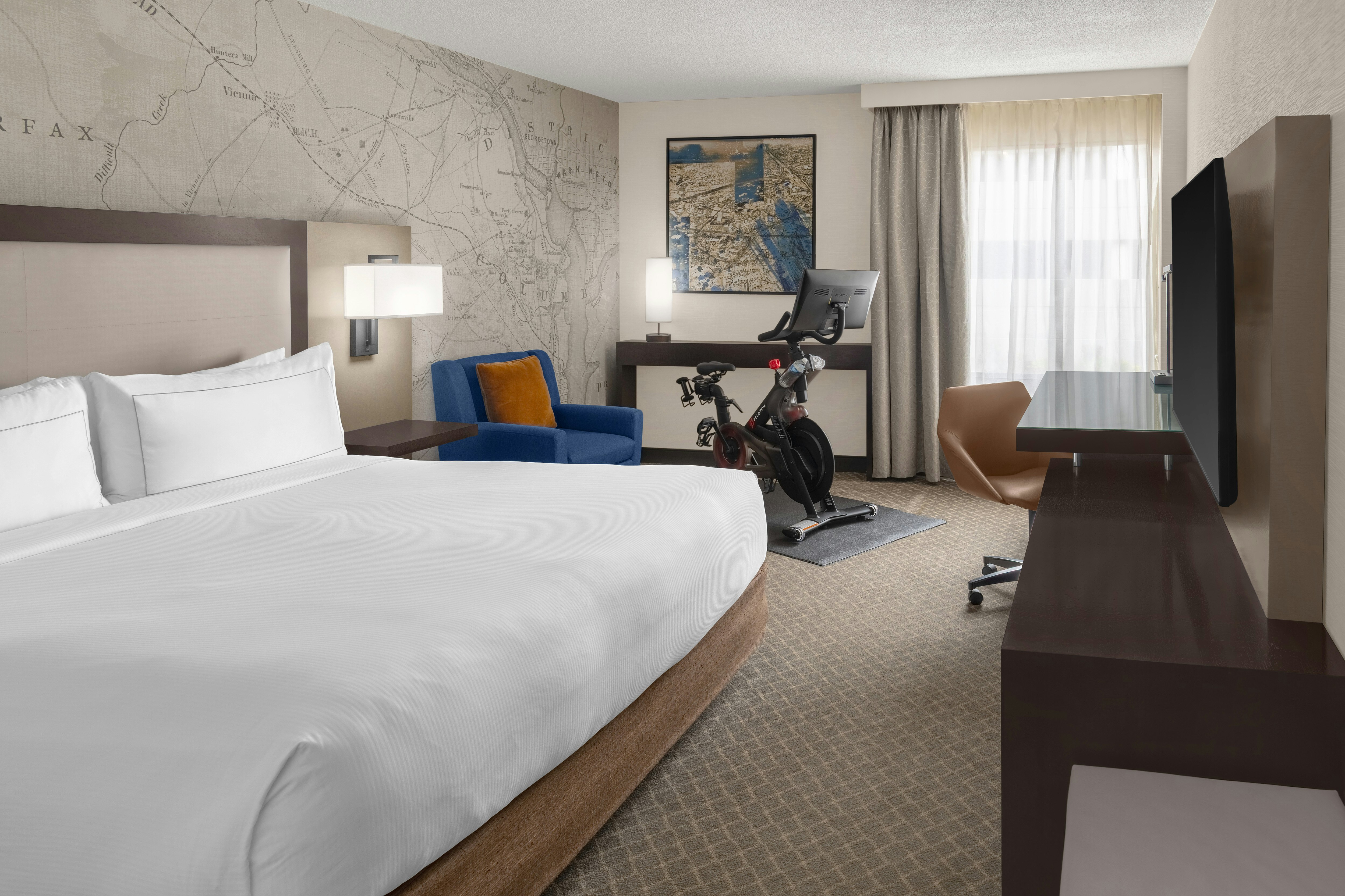 Room, King Bed, Peloton