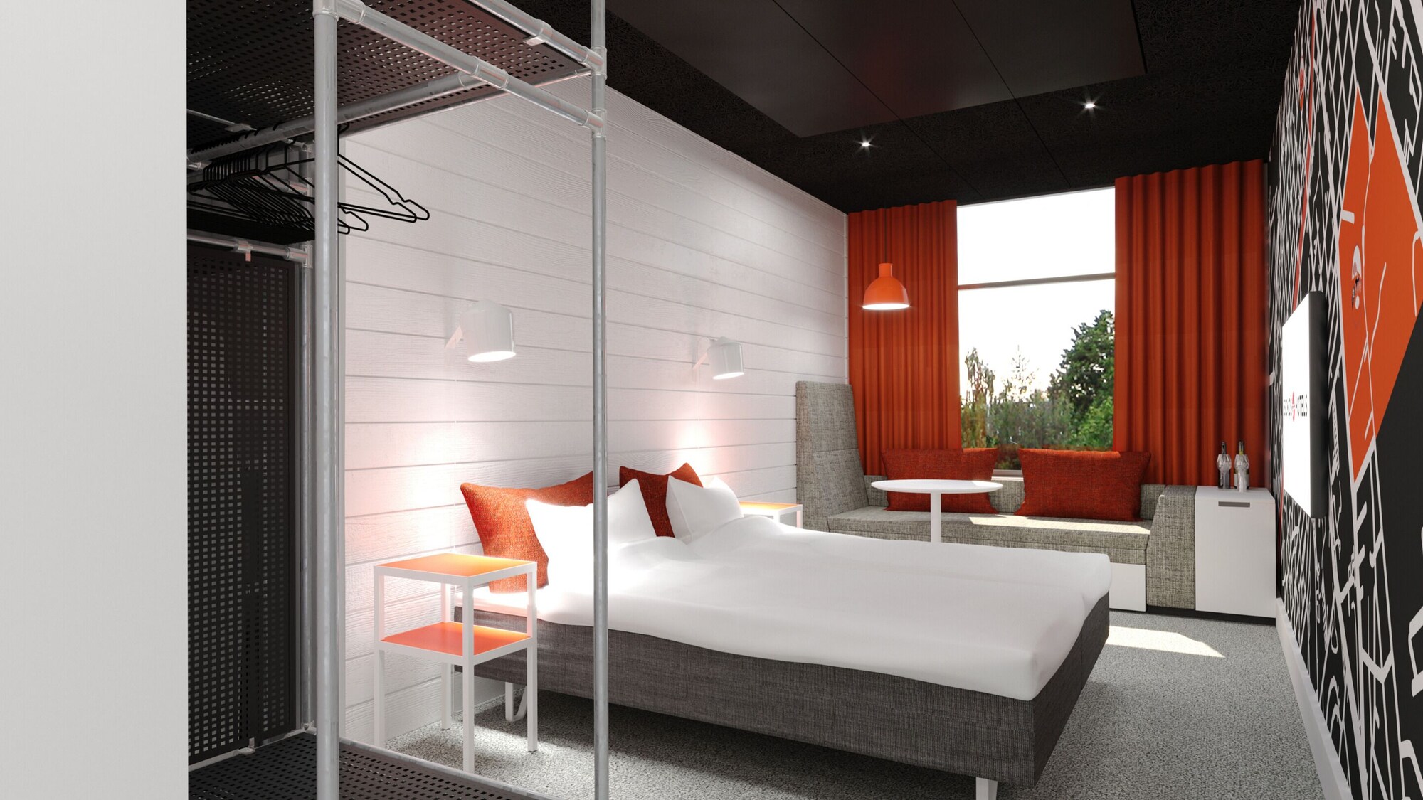 غرفة قياسية بسرير كينج مع سرير إضافي، Original Sokos Hotel Kupittaa 3/8
