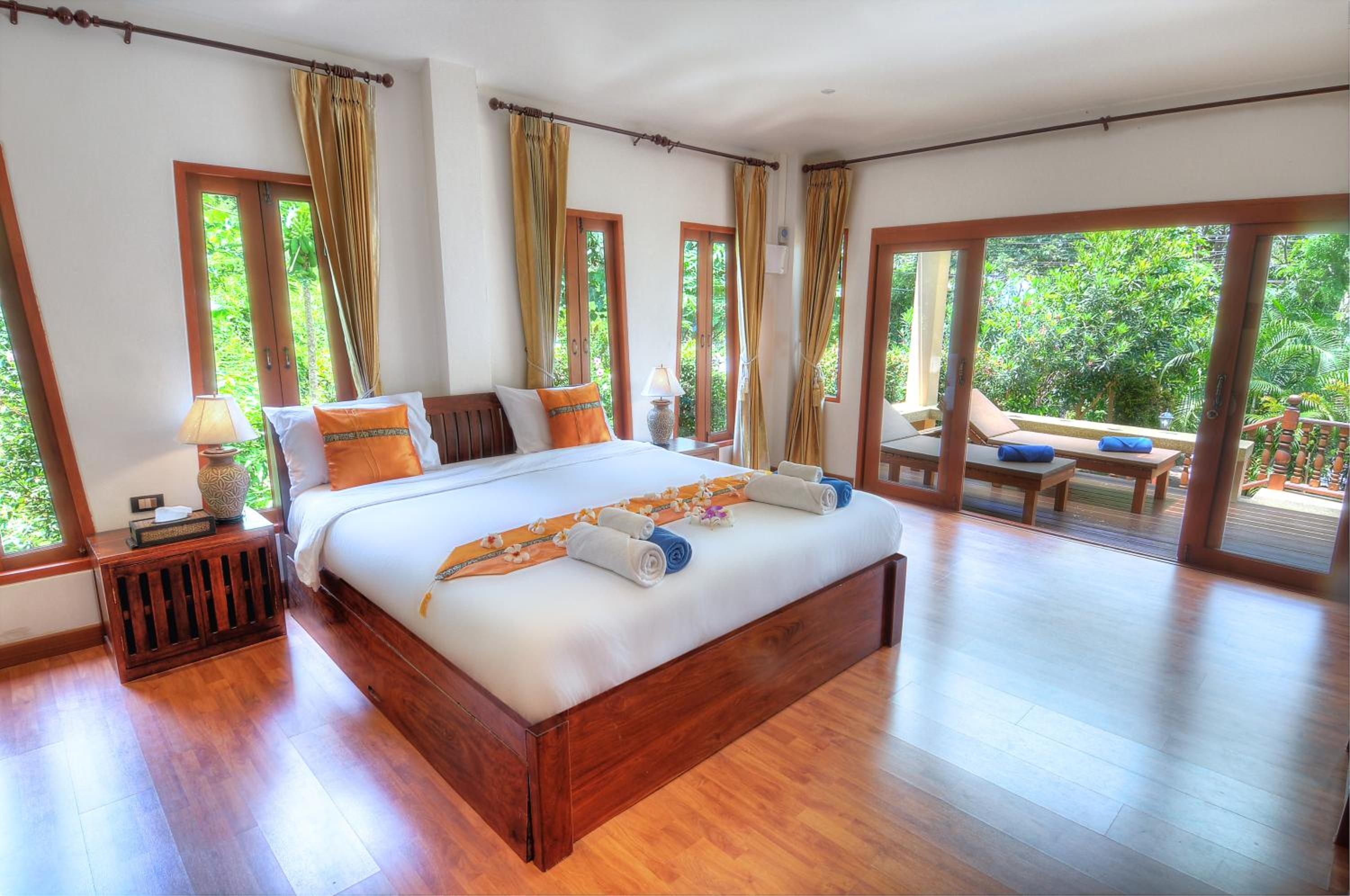 بنغل بسرير كينج بإطلالة على الحديقة، Khanom Hill Resort 3/4