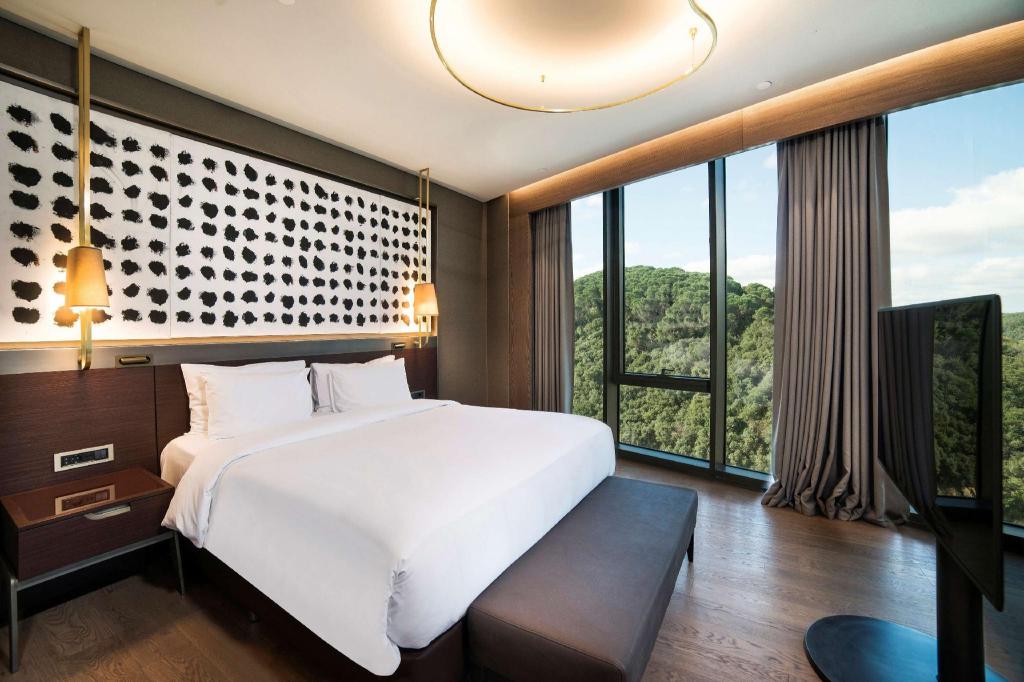 Junior Suite, King Bed, City and Forest View