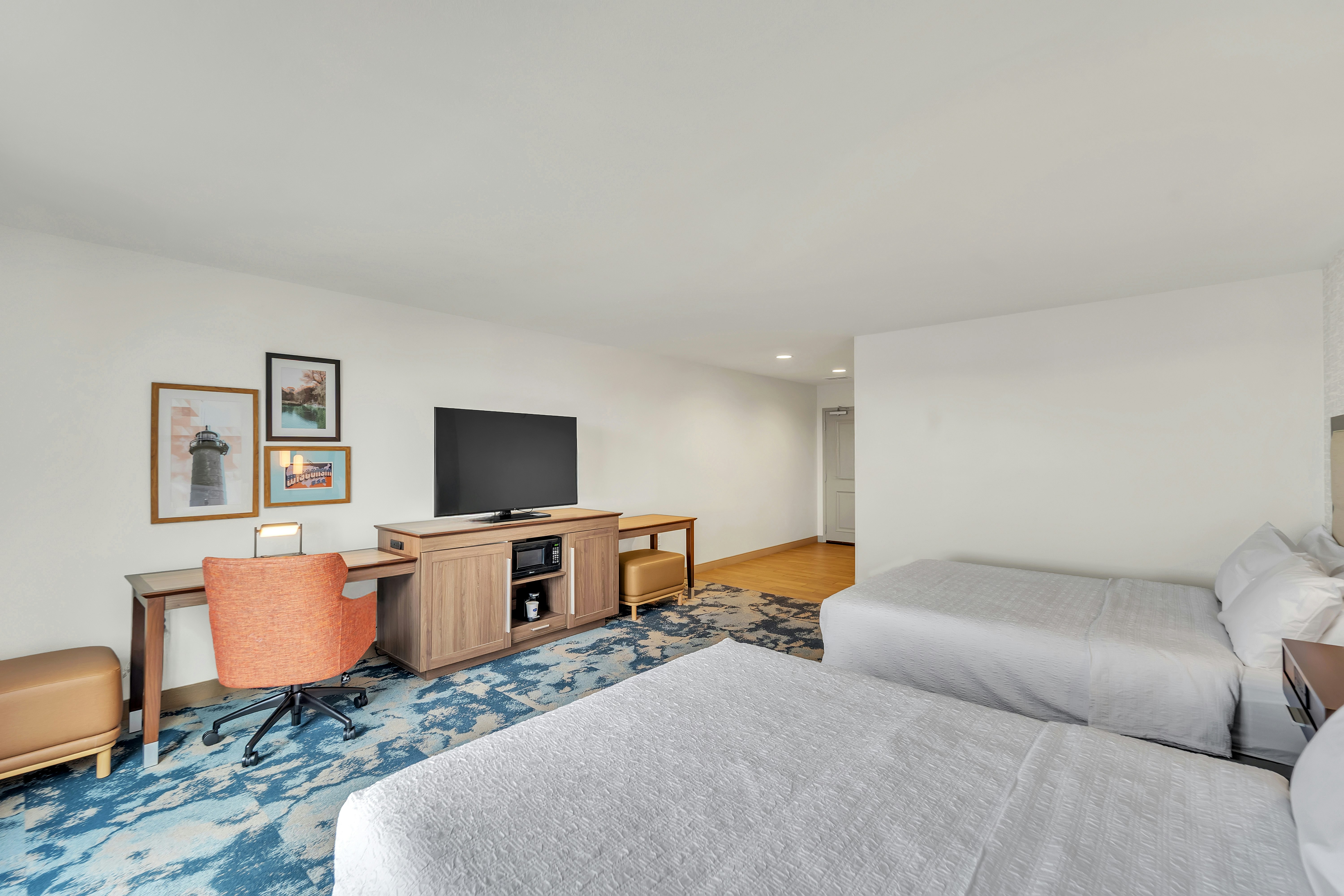 غرفة بسريرين كوين لذوي الإعاقة، Hampton Inn & Suites Kenosha Pleasant Prairie 2/4