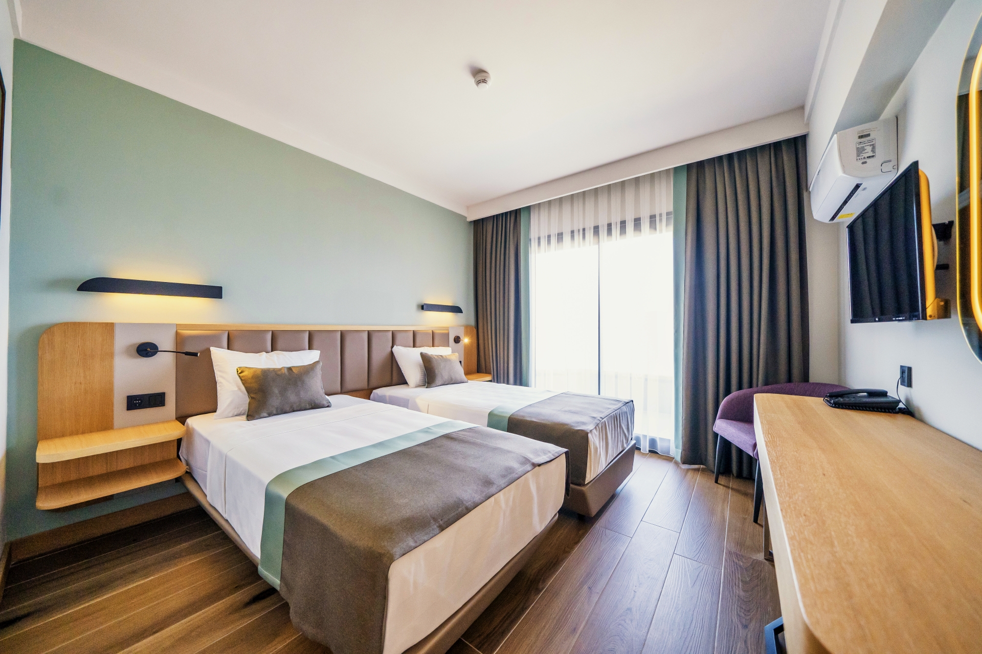 Room, Single, Double Bed, Land View