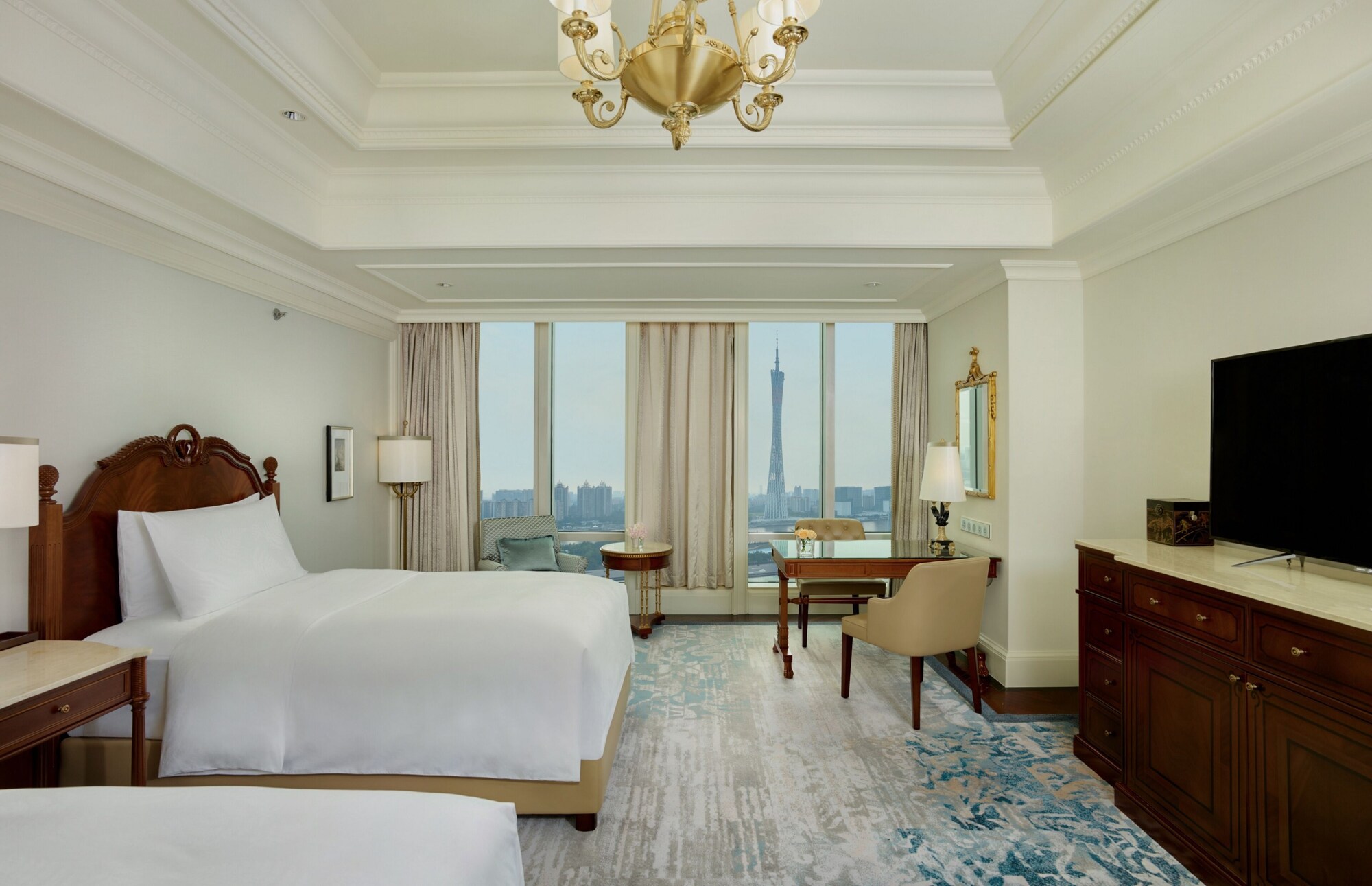 Tower, Twin Beds, River View, Smoking