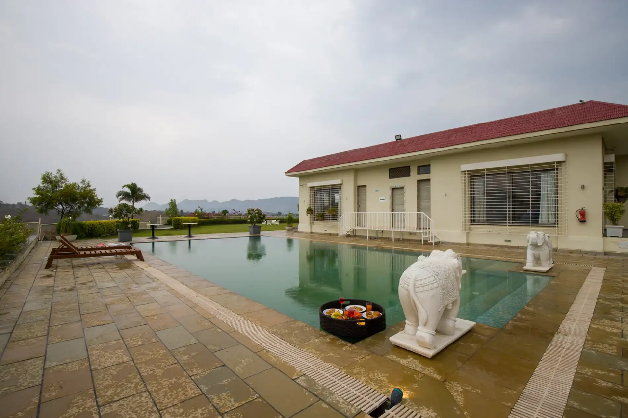 ELIVAAS Shourya Celesta 3 BHK with Pvt Pool in UDAIPUR