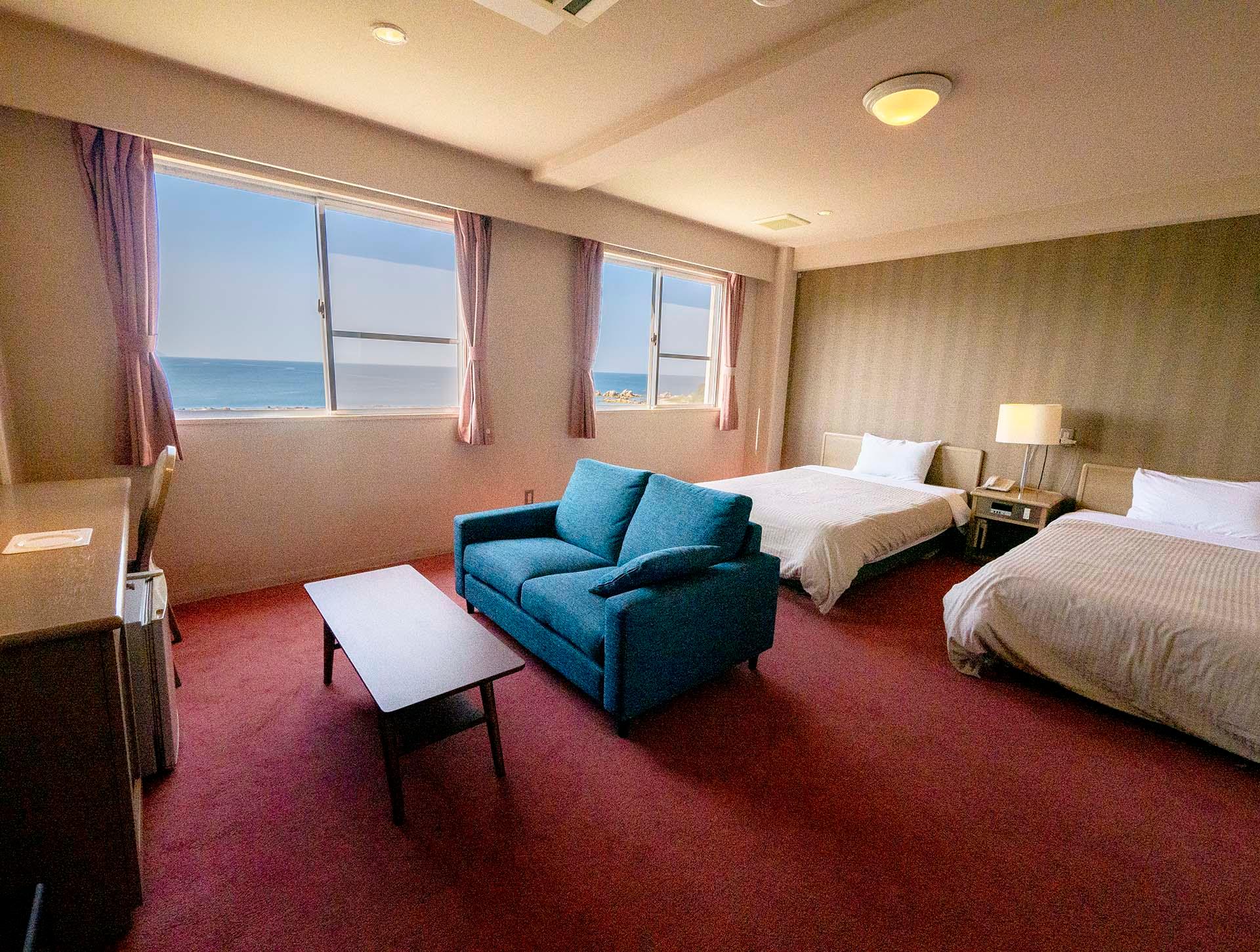 Western, Type A, Standard, Twin Beds, Ocean View
