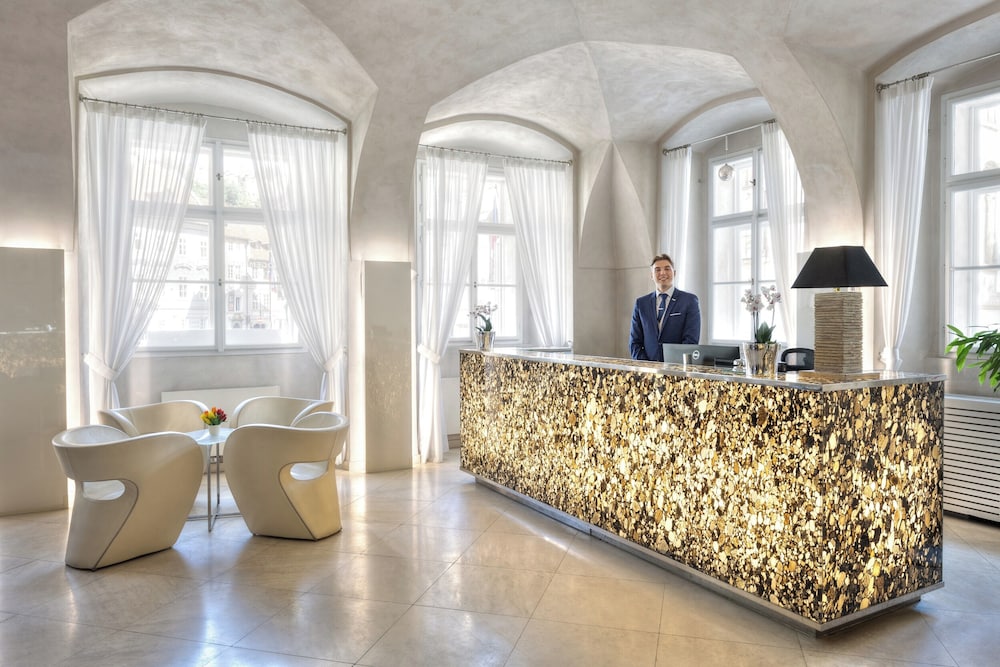 Lobby at Three Storks, PRAGUE