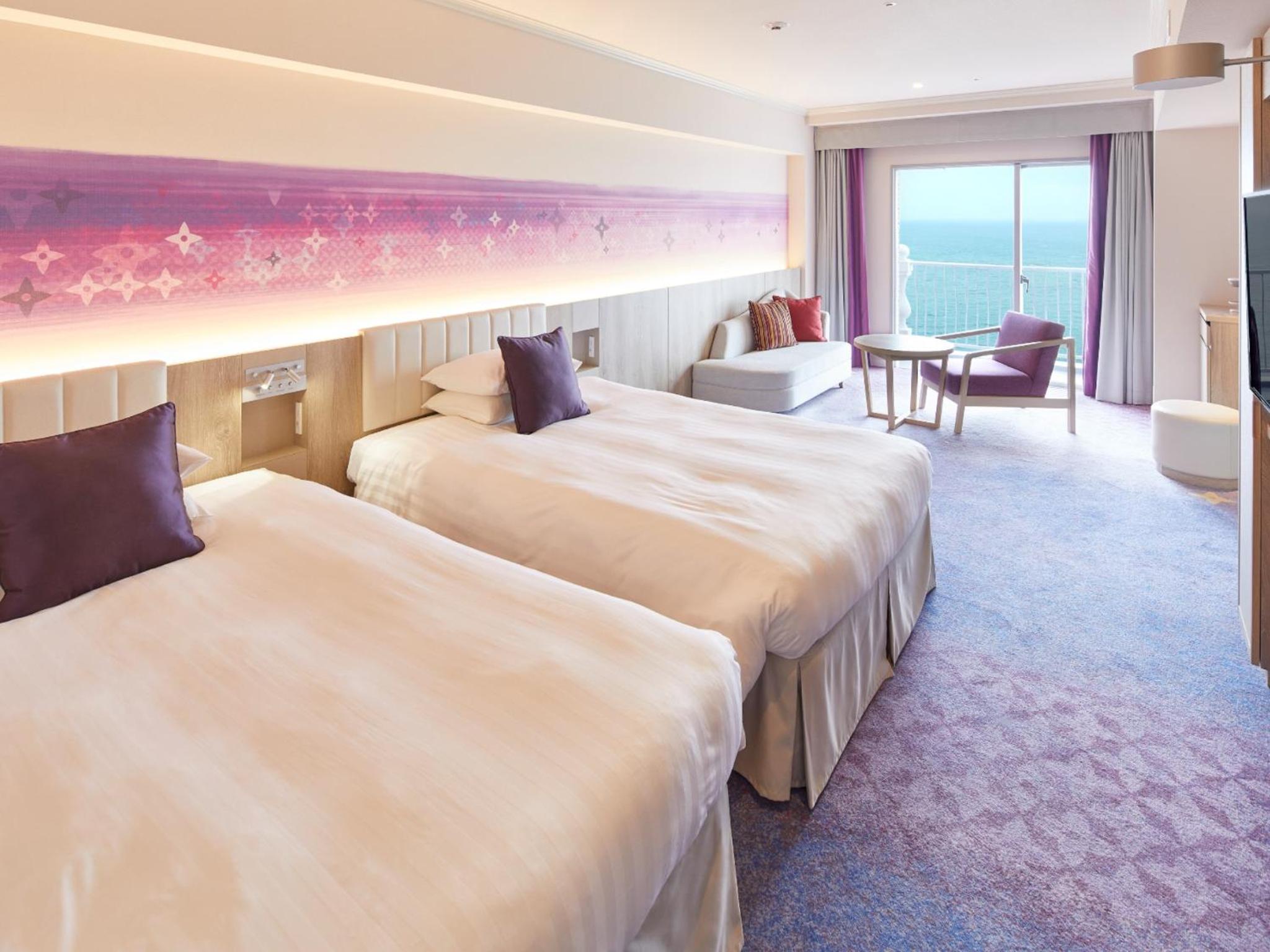 Nikko, Deluxe, Twin Beds, Bay View, Lounge Access