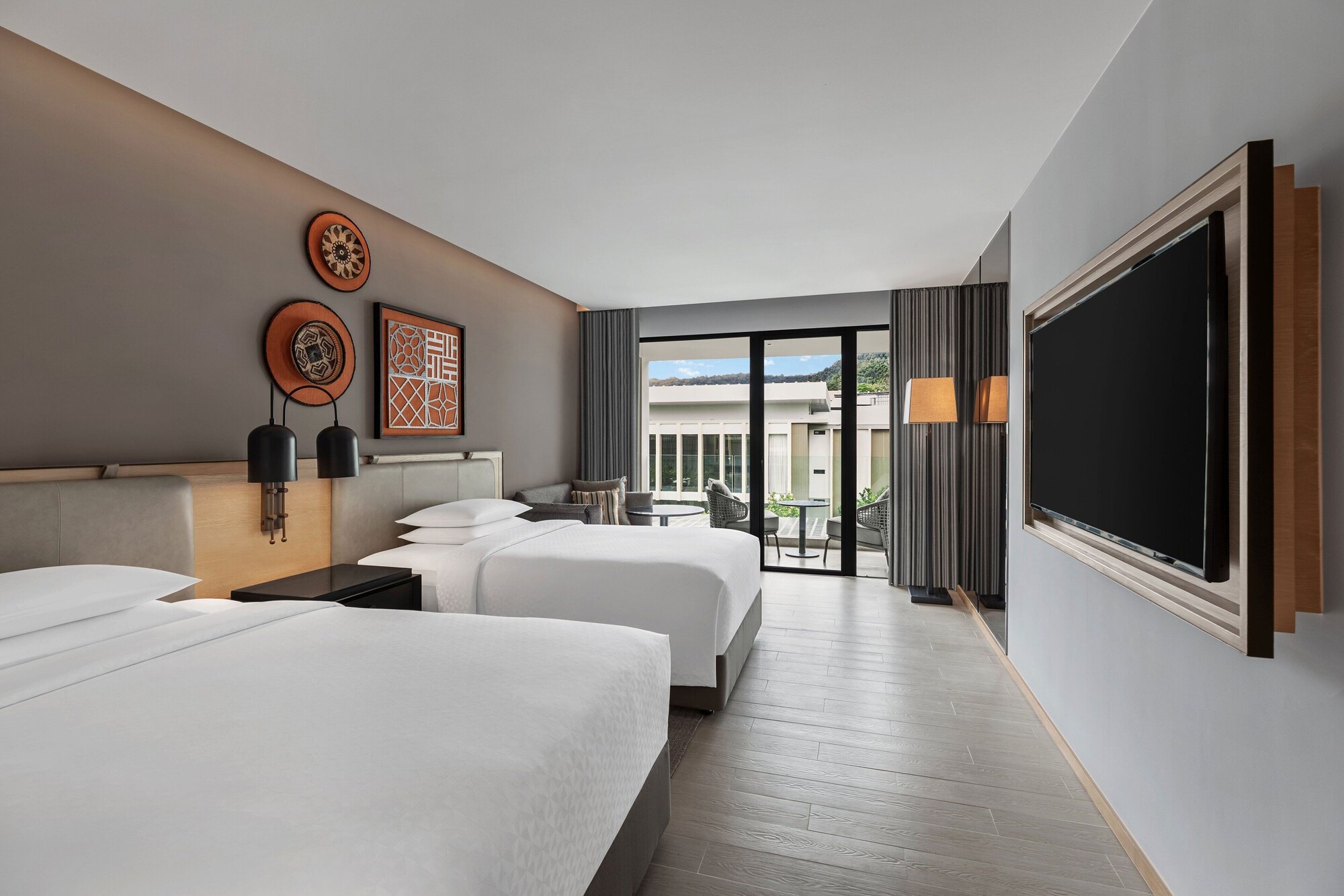 Room, 2 Double Beds, Balcony