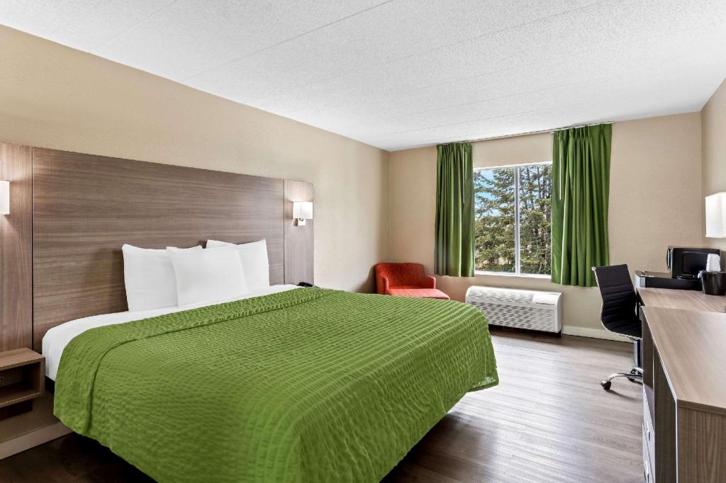 غرفة بسرير كينج للمدخنين، Econo Lodge Willowbrook 3/4