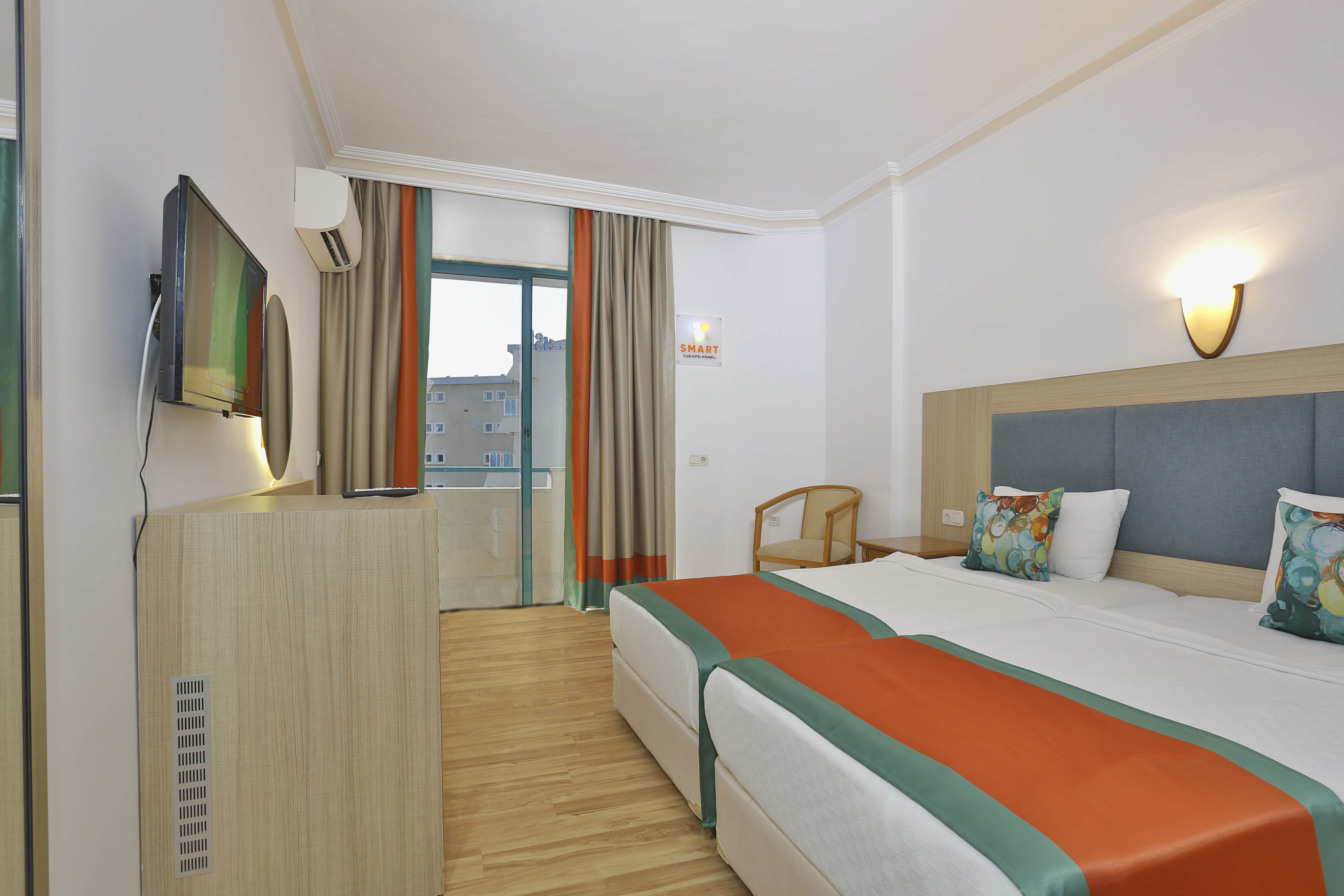 ROOM, DOUBLE BED, SIDE SEA VIEW
