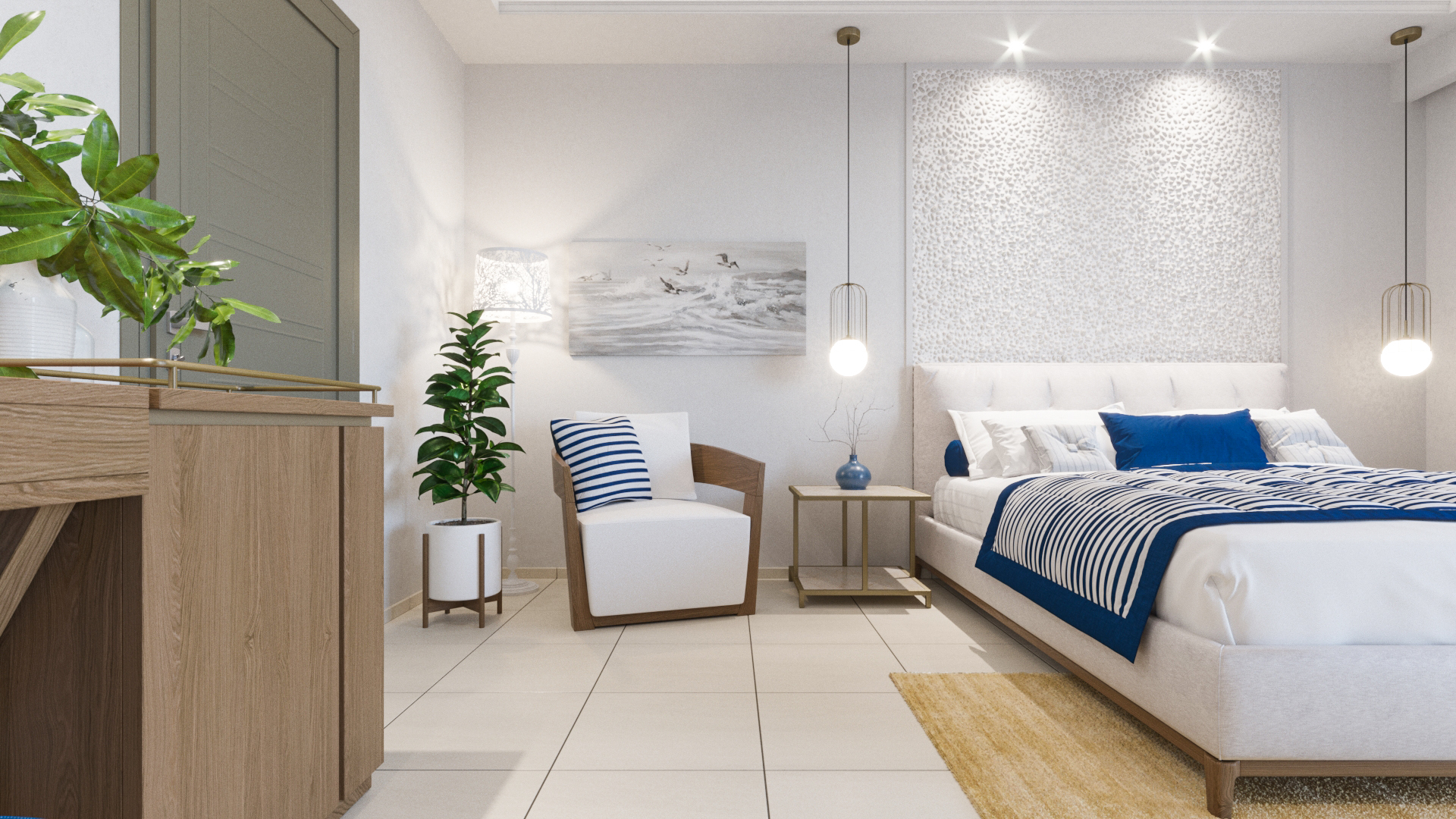 Superior, Double or Twin Bed, Lateral Side Sea View