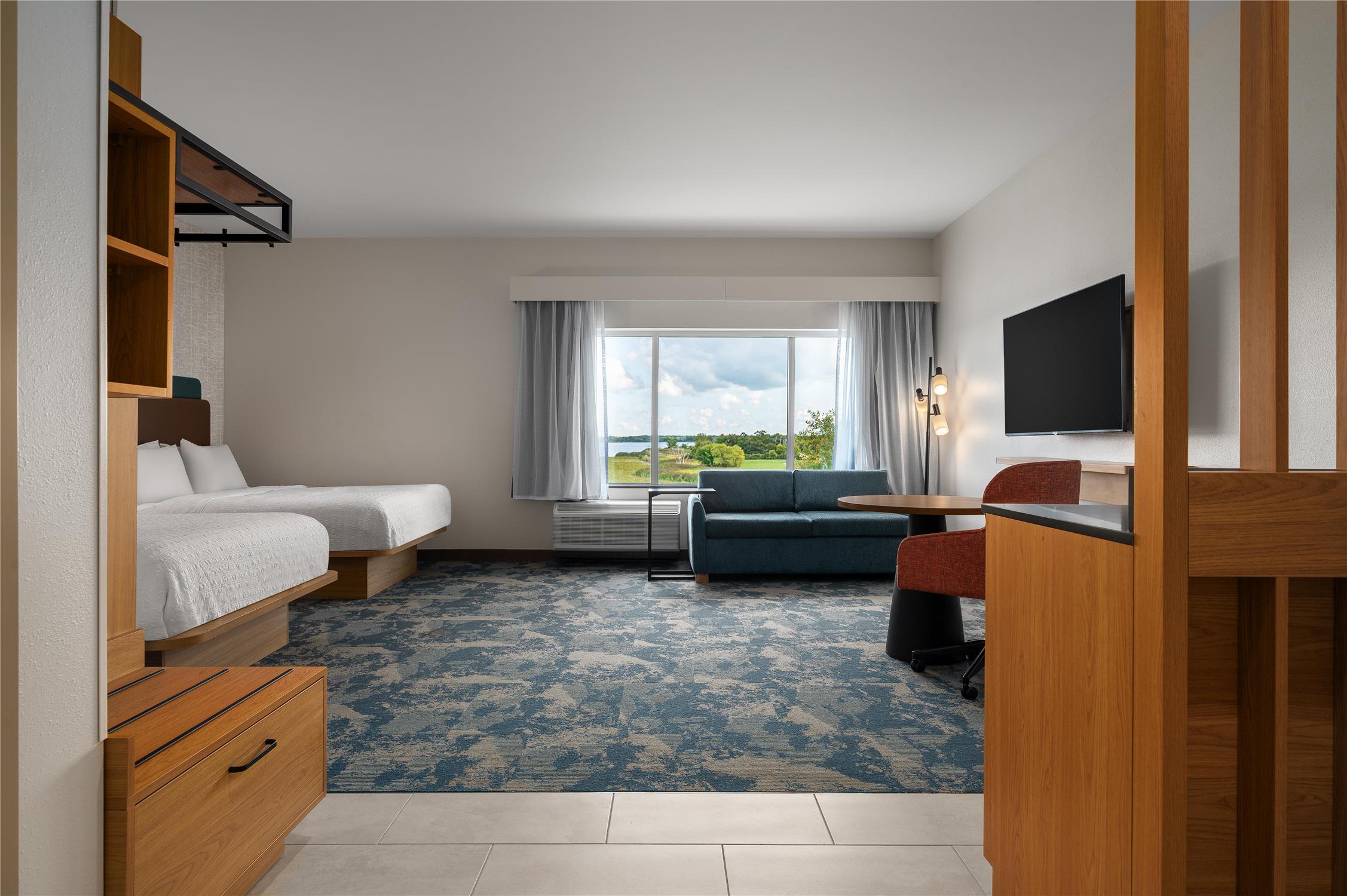 Studio, Suite, 2 Queen Beds, Water View
