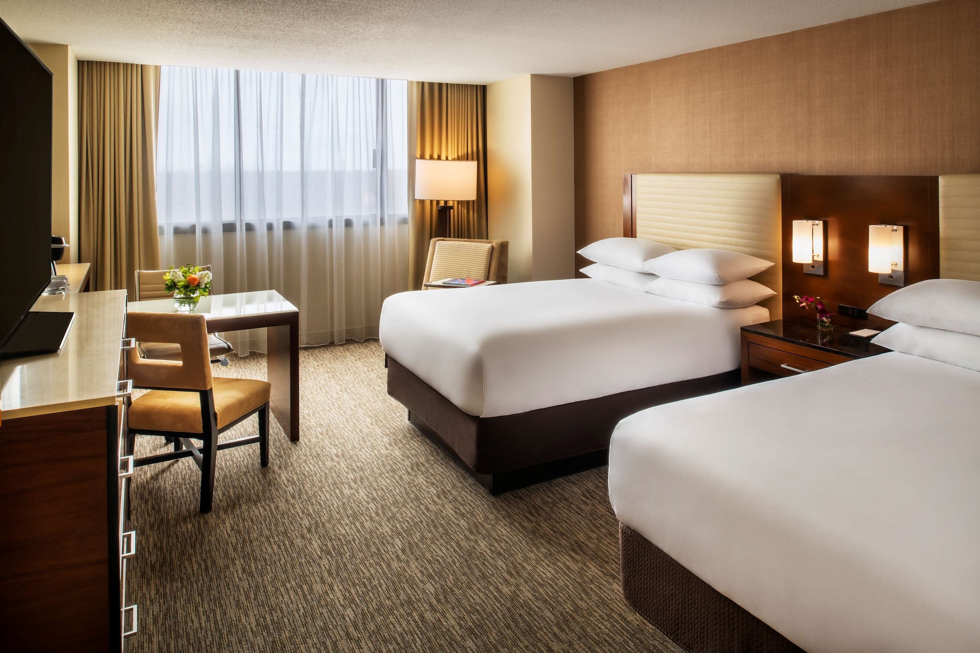 Room, 2 Double Beds, Balcony