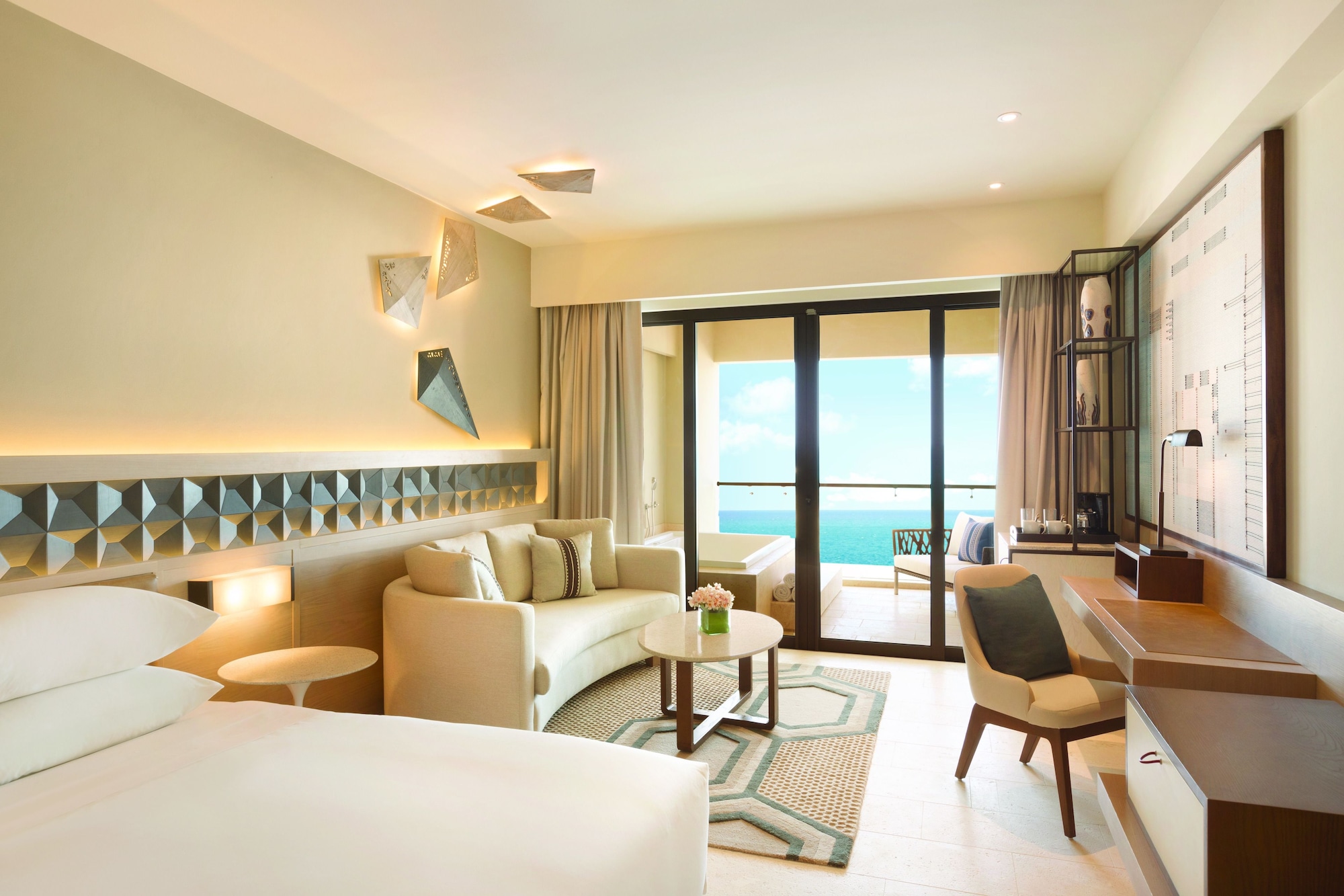 SKY, MASTER, TURQUOIZE, DOUBLE BED, OCEAN FRONT