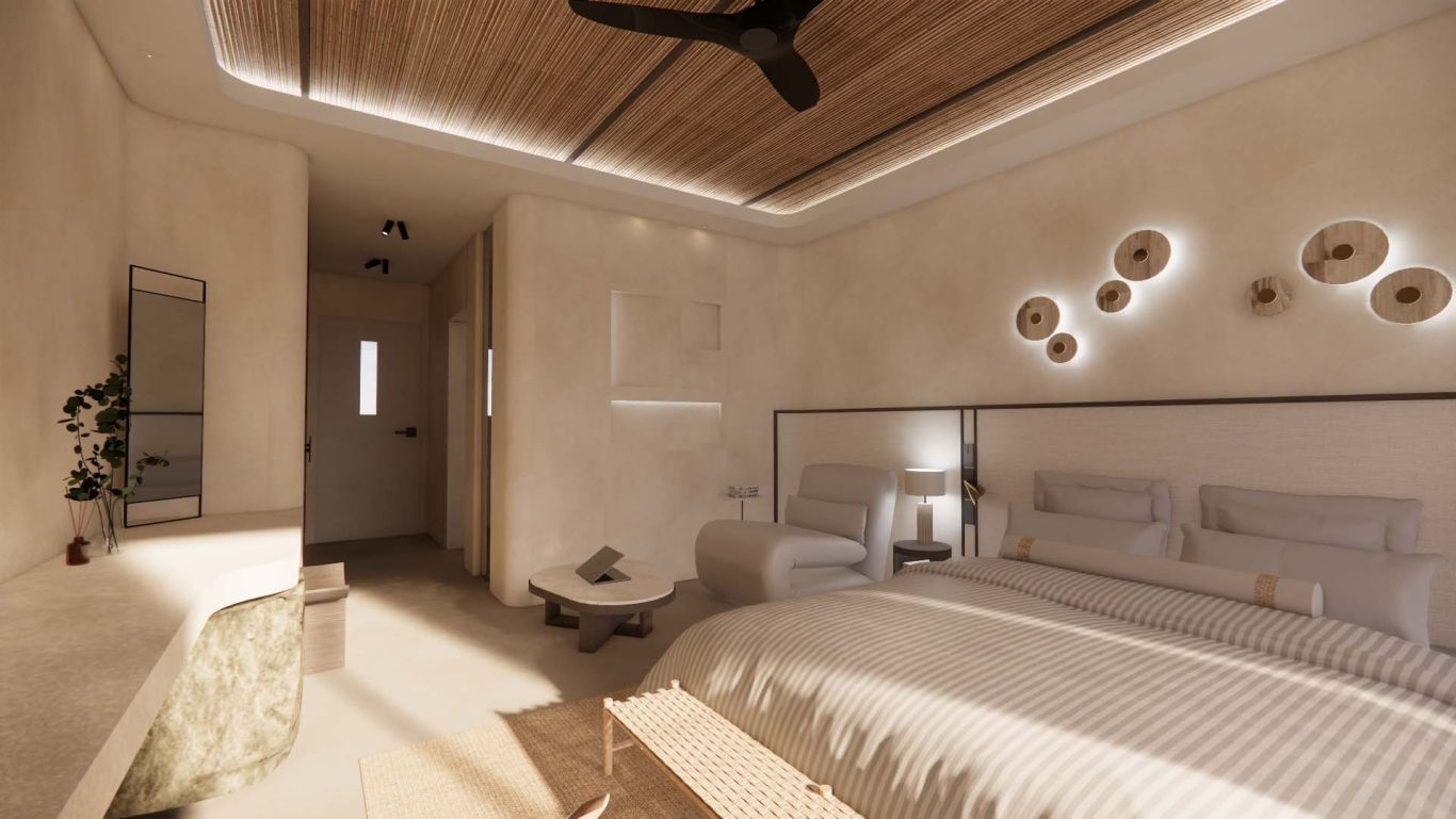 Deluxe, Double Bed, Outdoor Jetted Tub