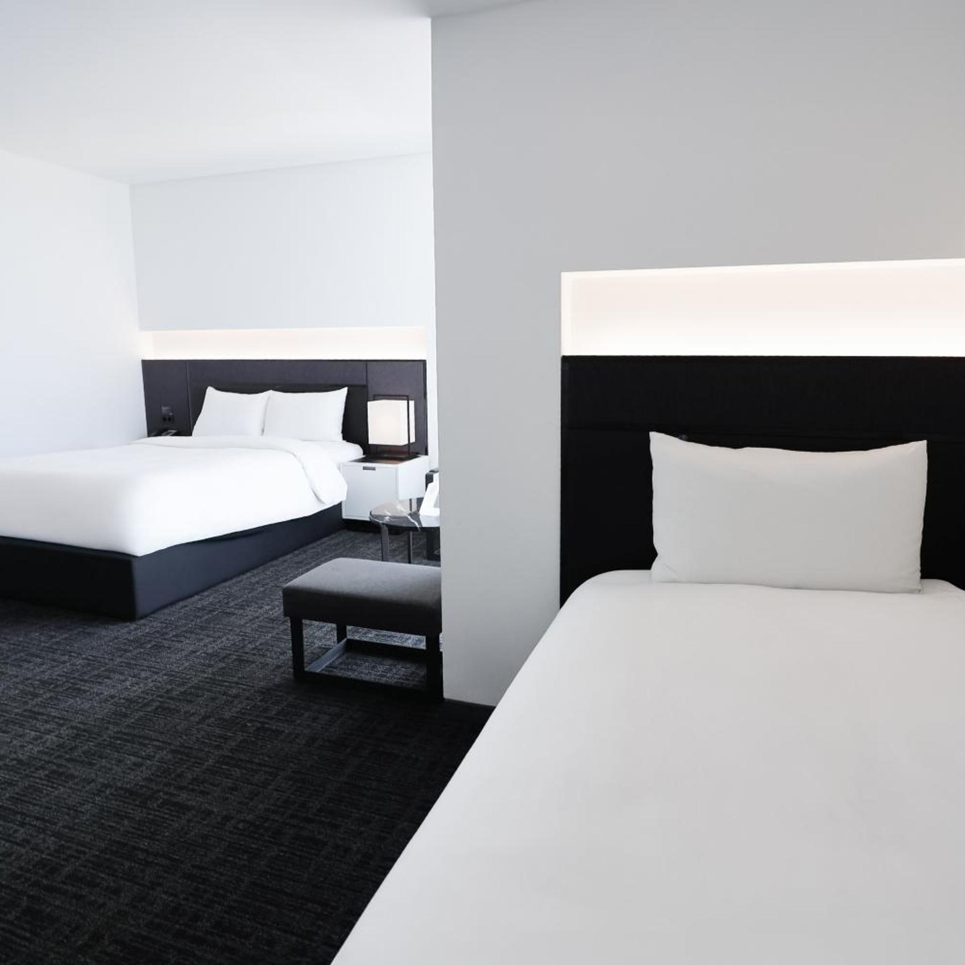 غرفة ديلوكس بسريرين منفصلين بإطلالة على الجبل، Hotel Ora Incheon 2/5