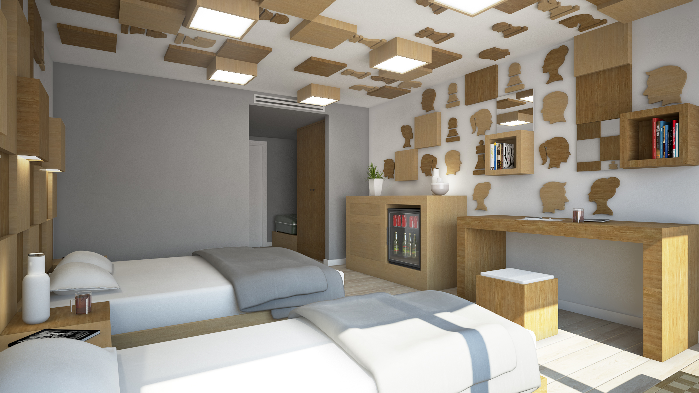 غرفة عائلية، Limehouse Library Hotel 3/4