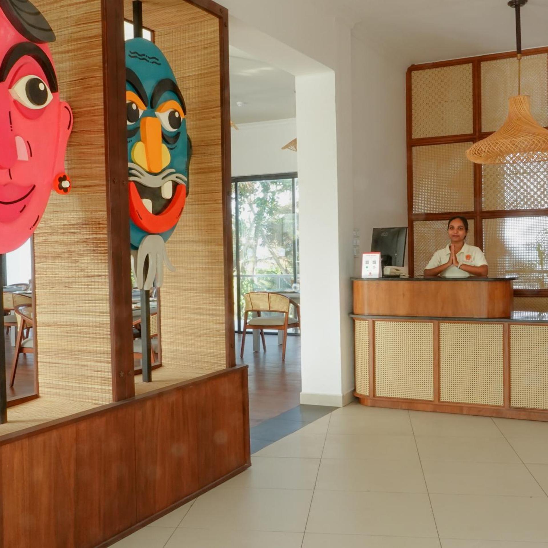 Lobby at Mask and Tide, Ambalangoda