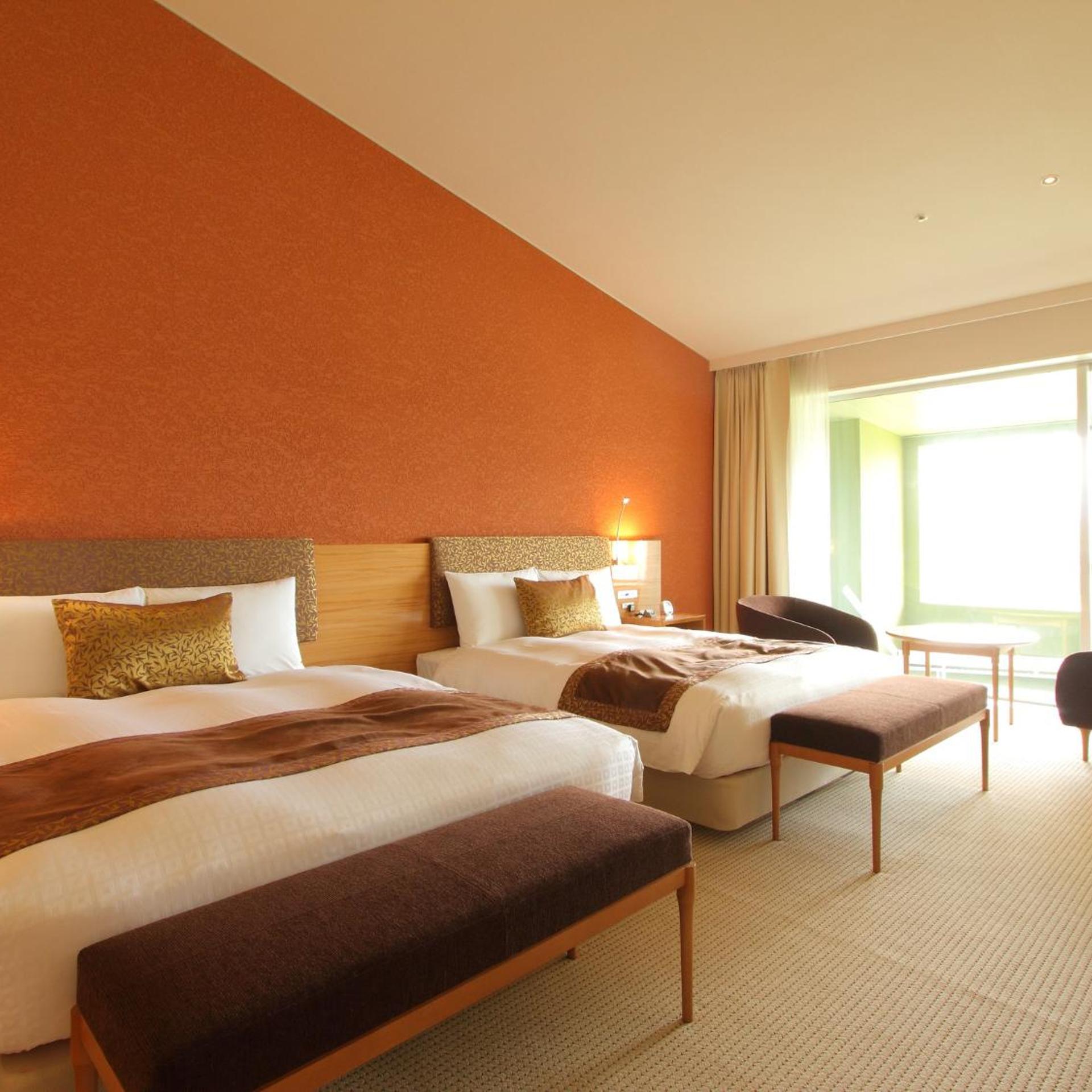 Deluxe, Twin Beds, Mountain View, Outdoor Bath