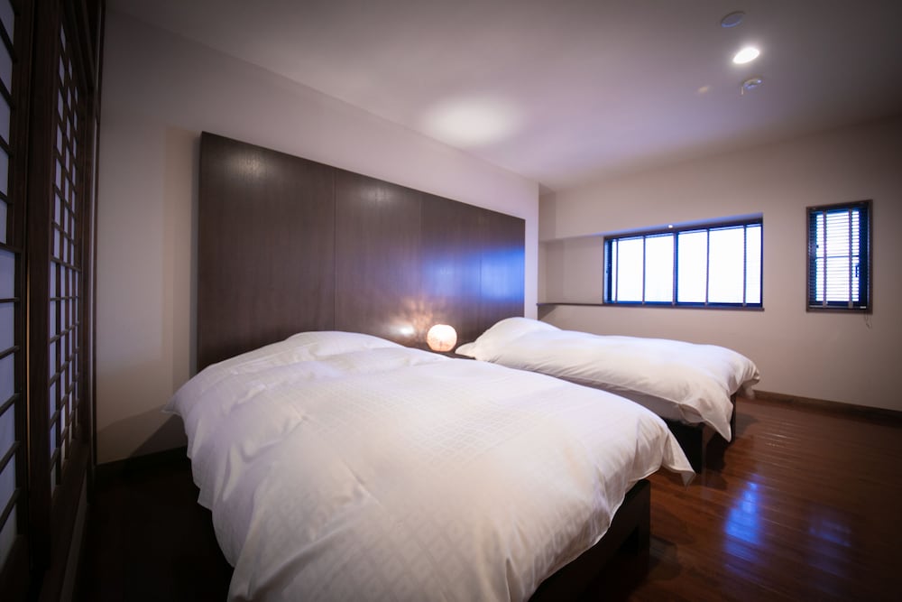 Japanese Western, Exclusive, Twin Beds, 2 Futon Beds, Hot Spring Bath