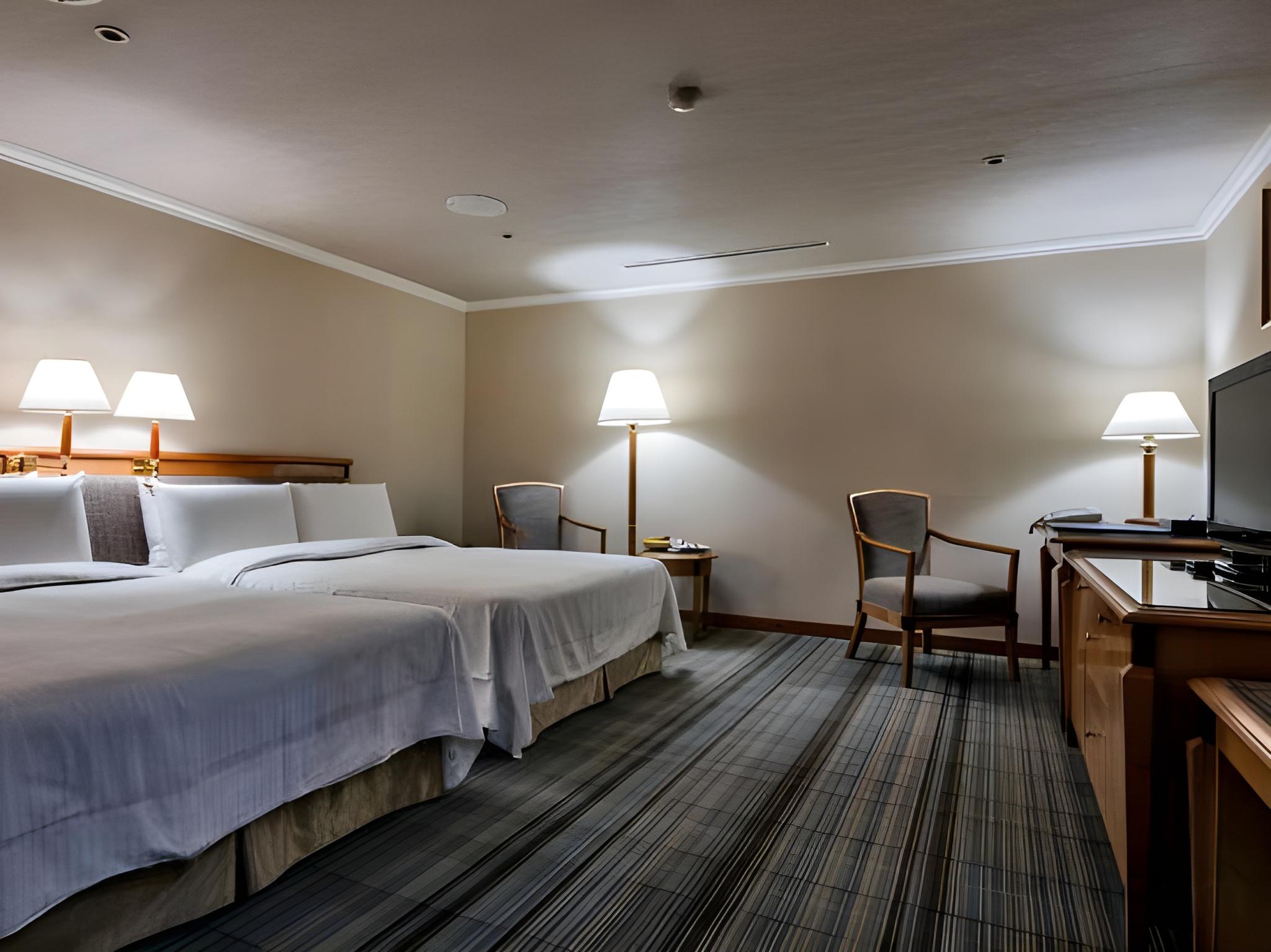 Standard, Twin Beds, 1 Double and 1 Single Bed, No Window