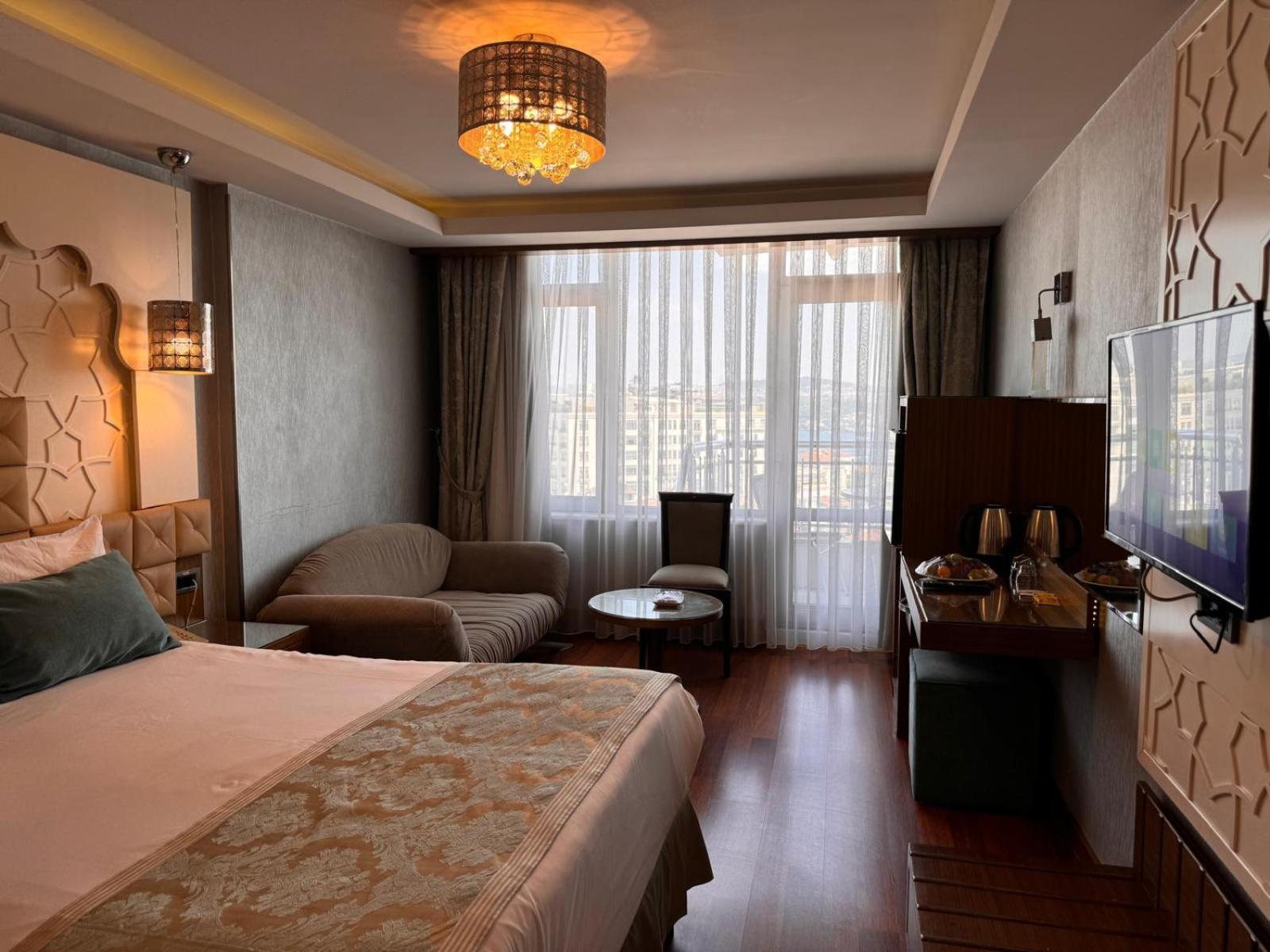 غرفة سوبيريور بسرير فردي بإطلالة على البحر بشرفة، Grand Star Hotel Bosphorus 10/10