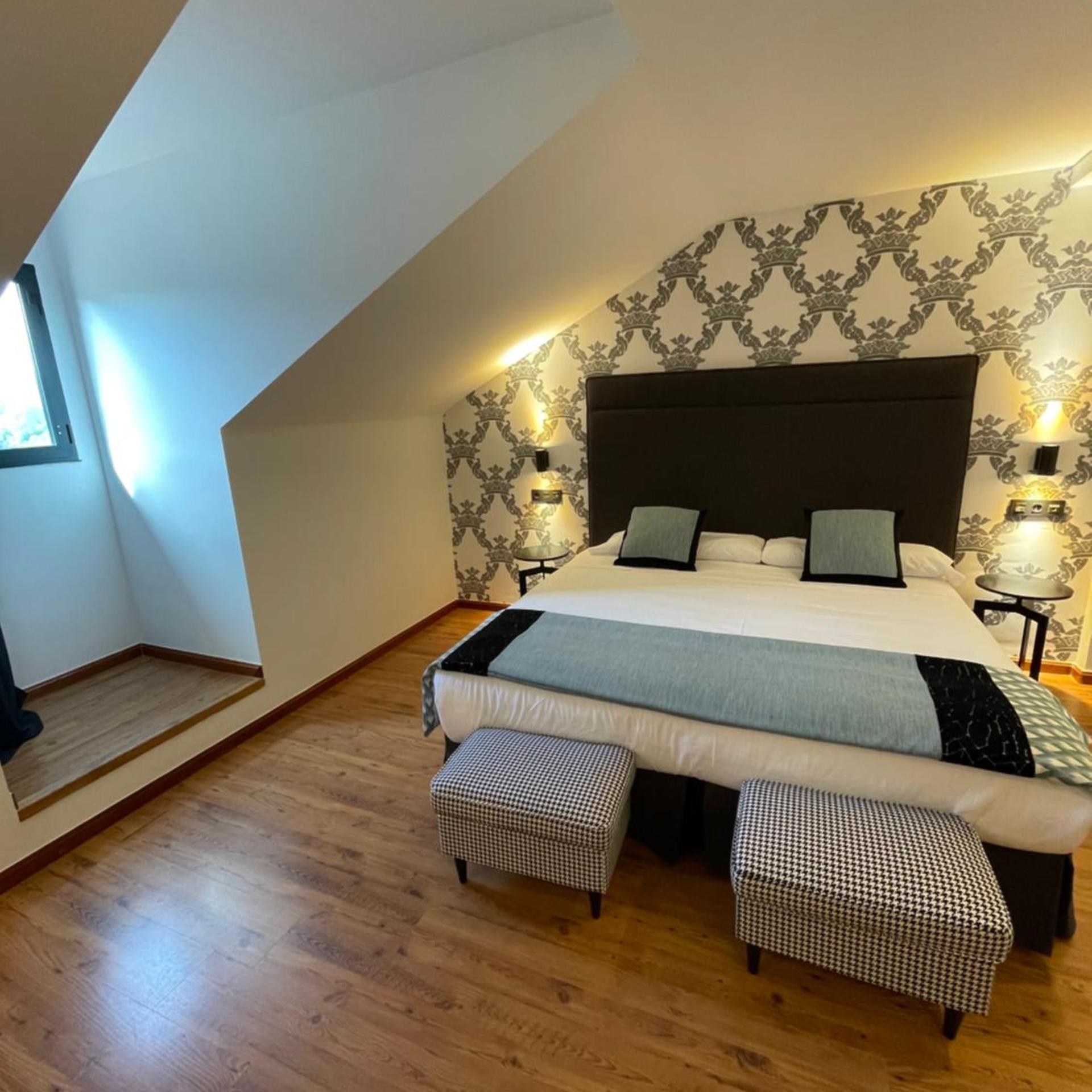 غرفة بسرير مزدوج أو سريرين منفصلين، Hotel Mirador De La Cepada 6/8