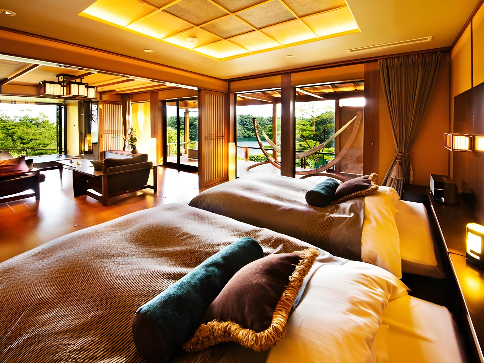 Semi Room, Deluxe, Suite, 2 Semi Double Beds, 3 Futon Beds, Sea View