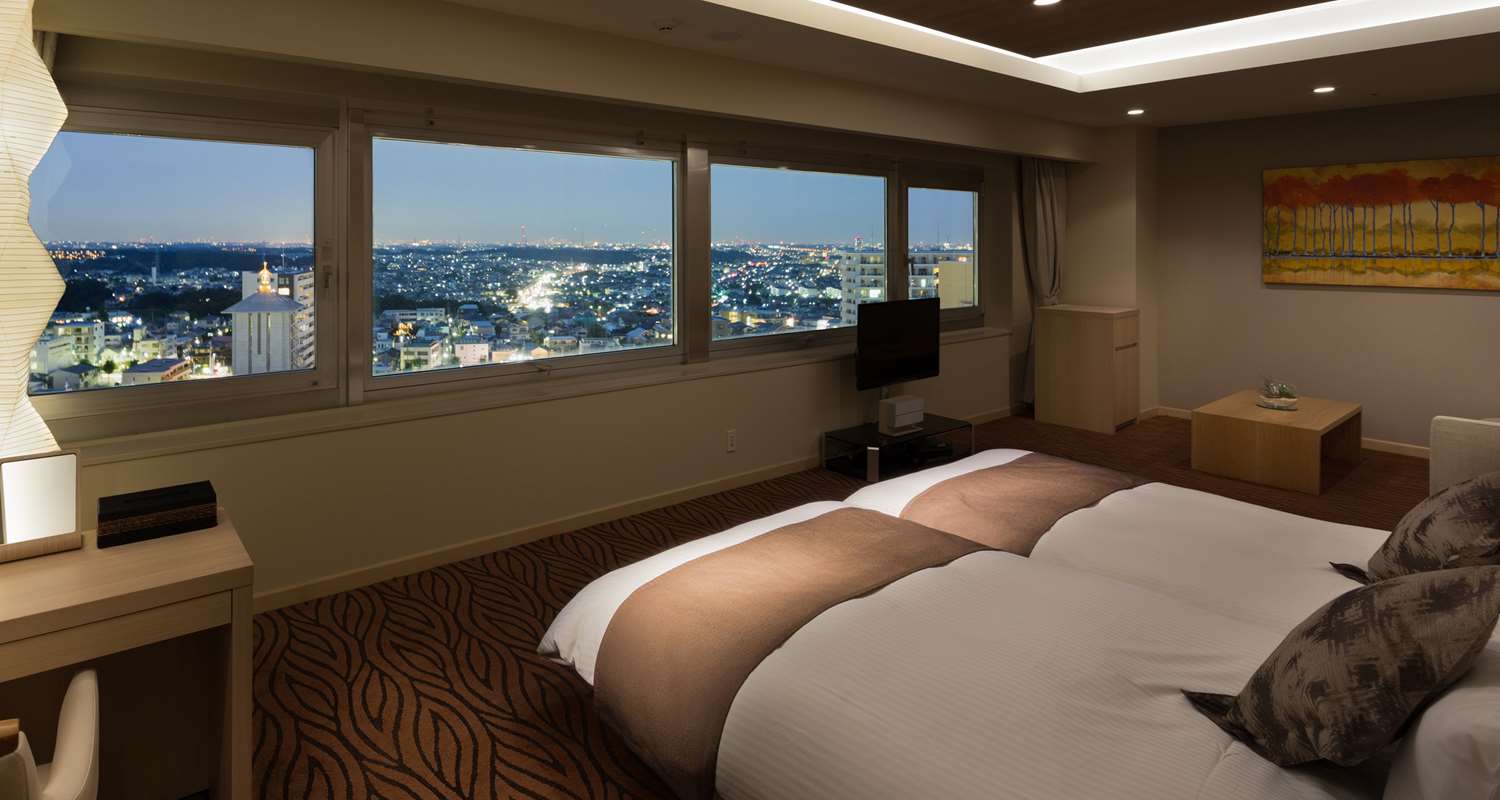 غرفة بريميير ديلوكس بسريرين منفصلين، Rembrandt Hotel Tokyo Machida 3/4
