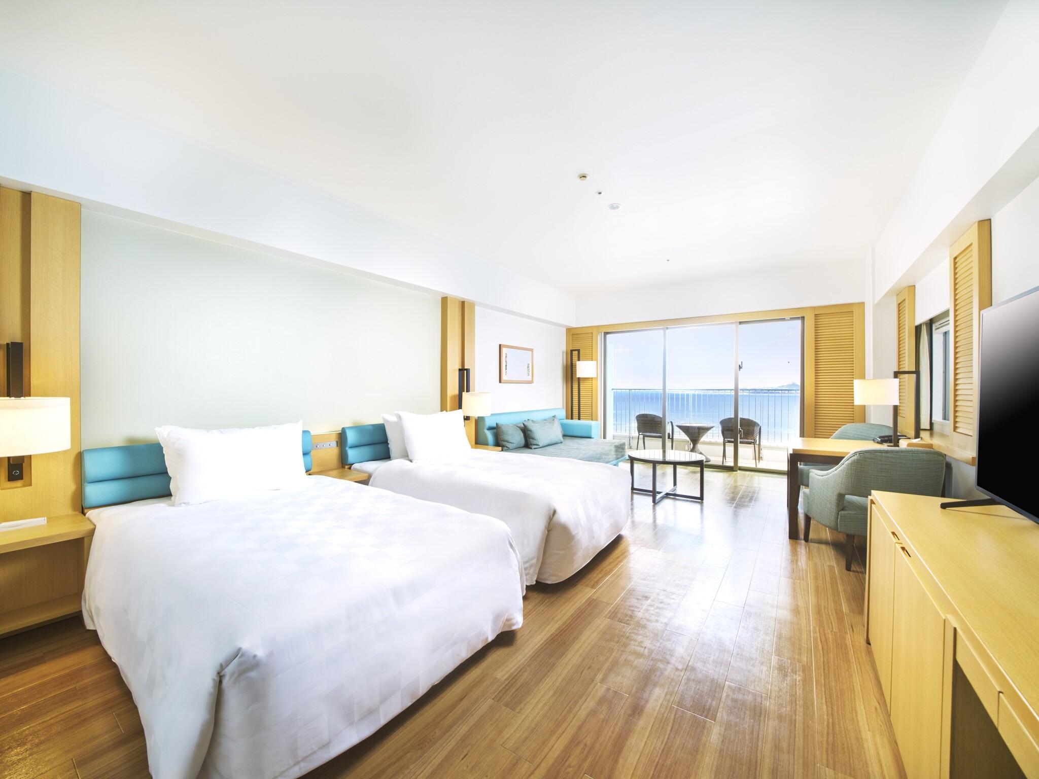 Ocean, Premier, Twin Beds, Corner