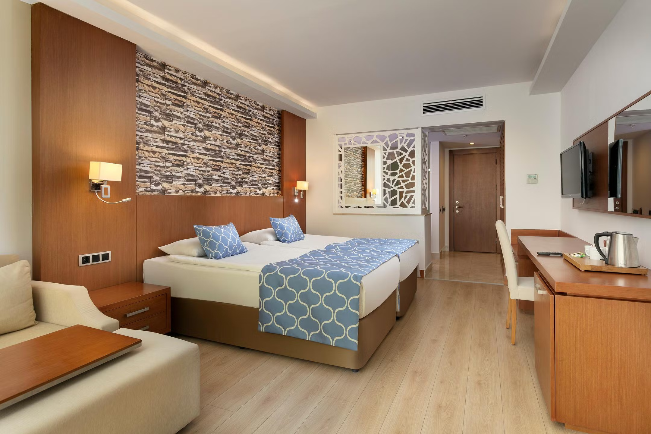 Room, Single, Double Bed, Land View