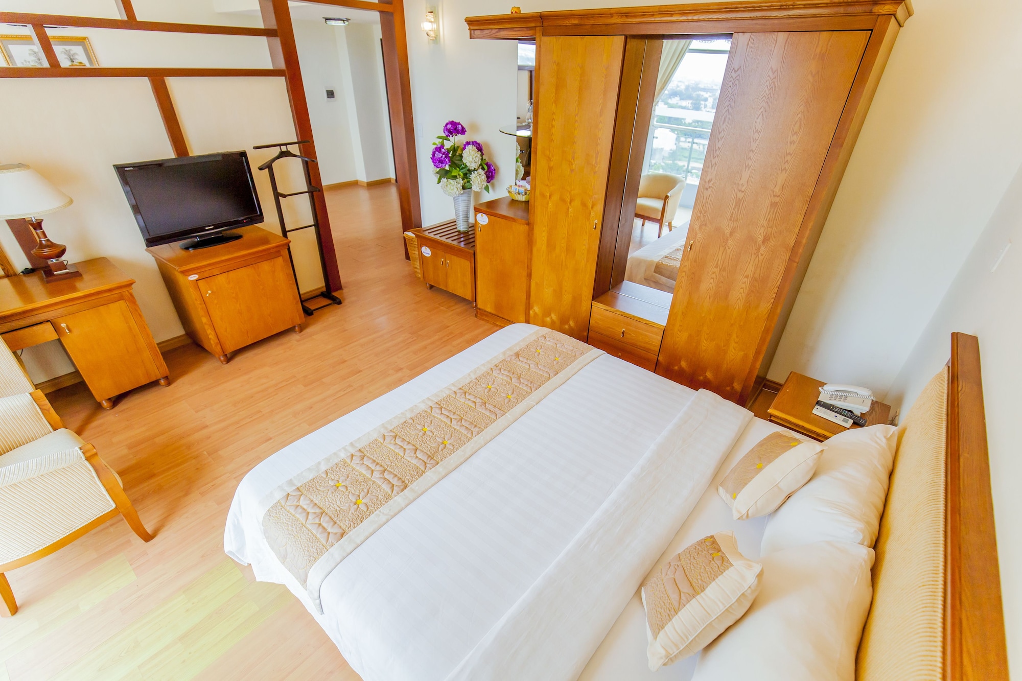 جناح بسريرين منفصلين بإطلالة على النهر، Thien An Riverside Hotel 6/10