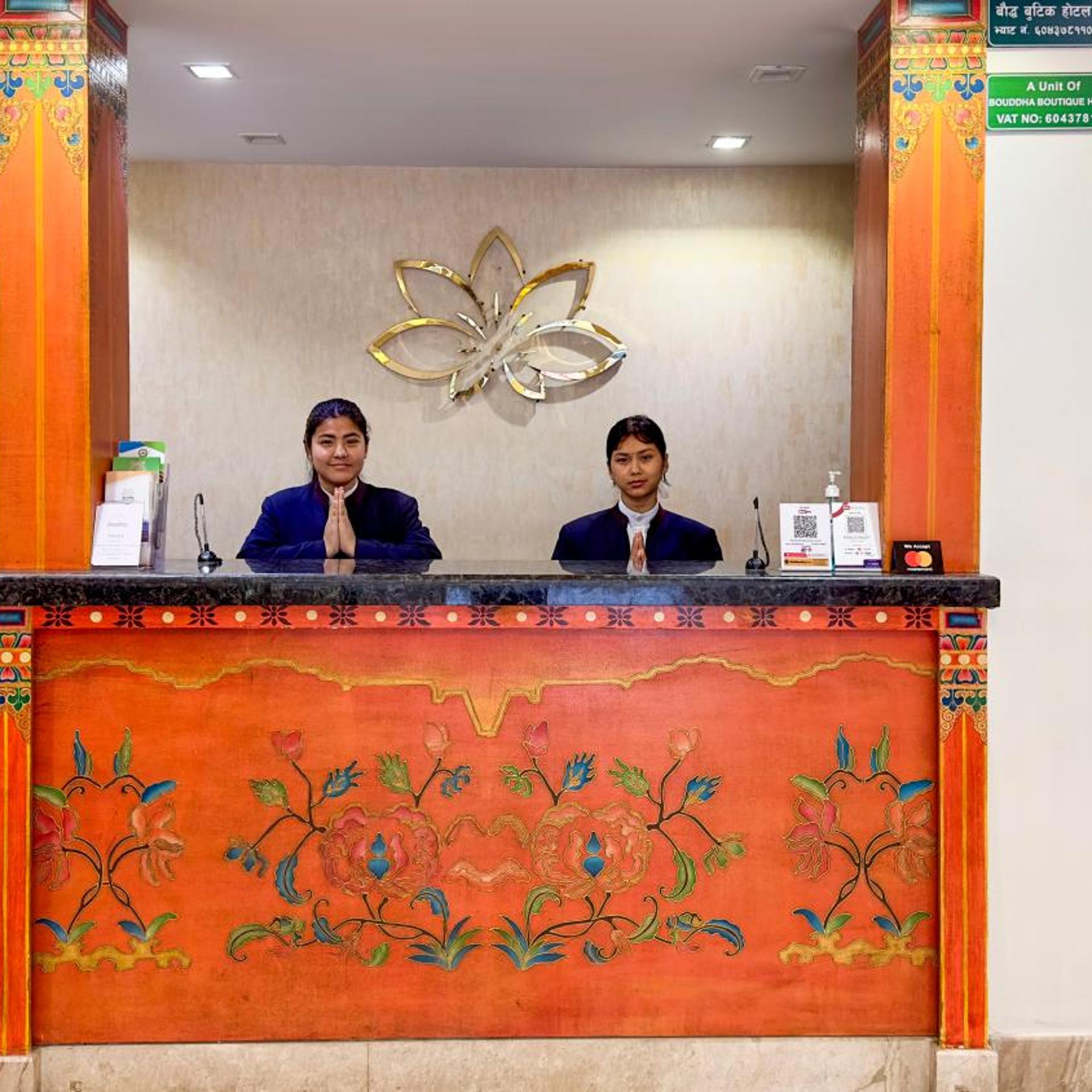 Lobby at Bouddha Boutique Hotel, KATHMANDU