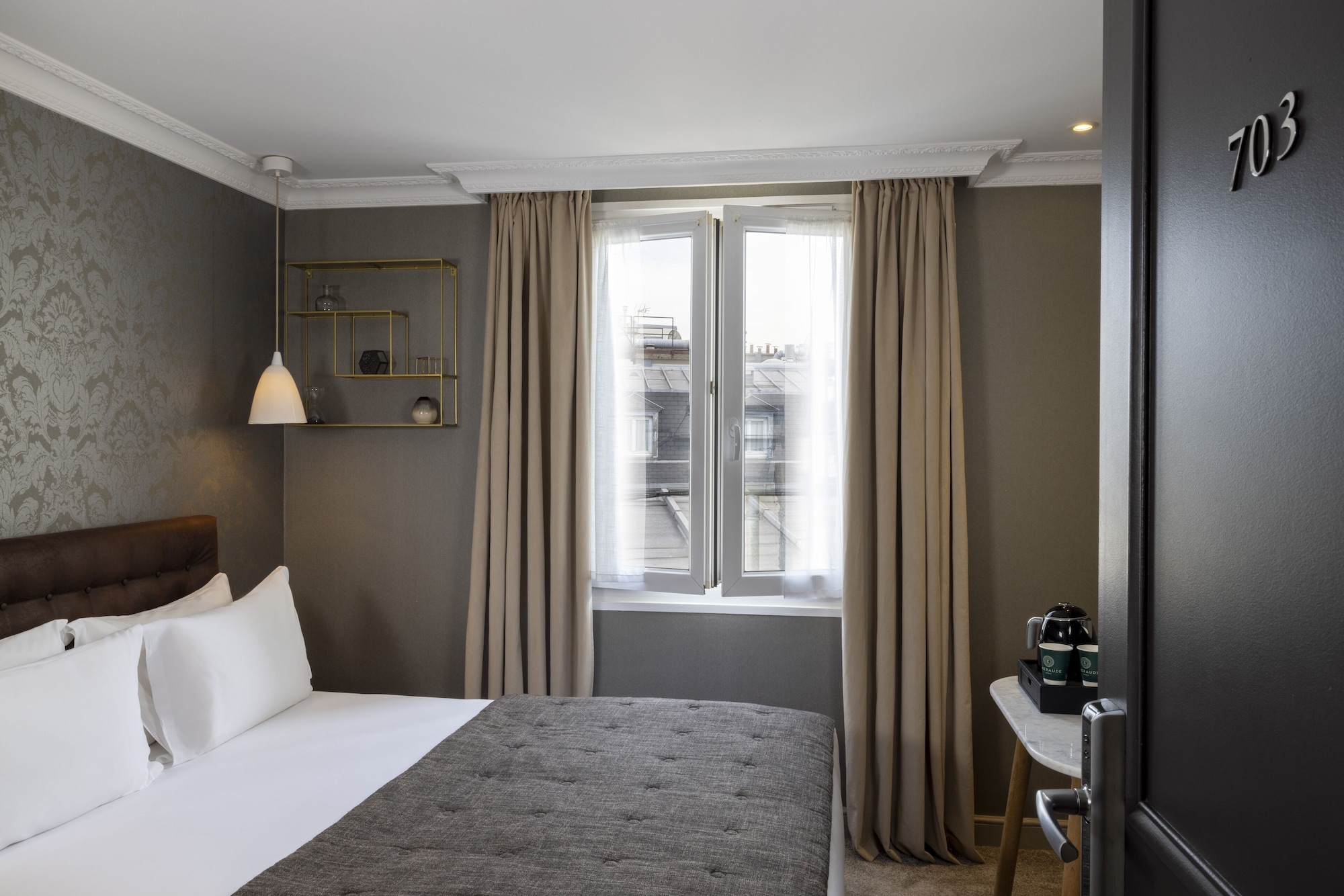 غرفة كلاسيكية بسريرين منفصلين، Hotel Madeleine Haussmann 2/10