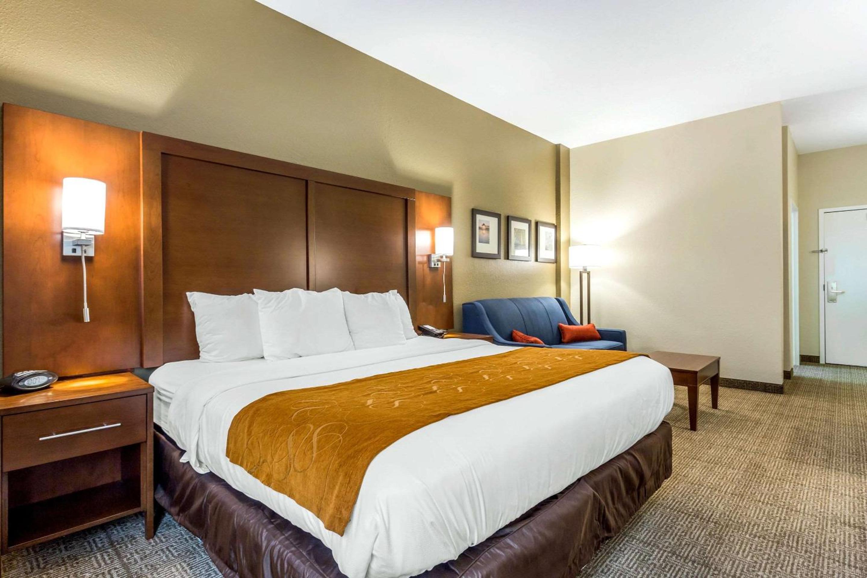 غرفة بسرير كينج لذوي الإعاقة، Comfort Suites At The University 6/9