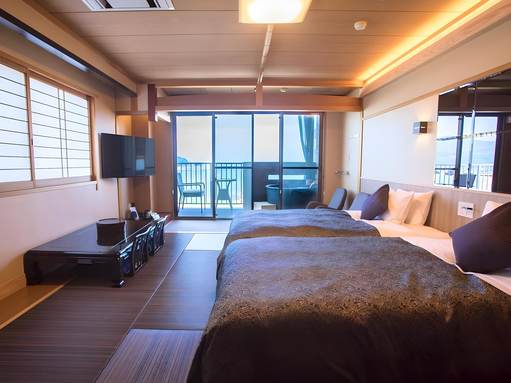 Japanese, Single Bed, Outdoor View