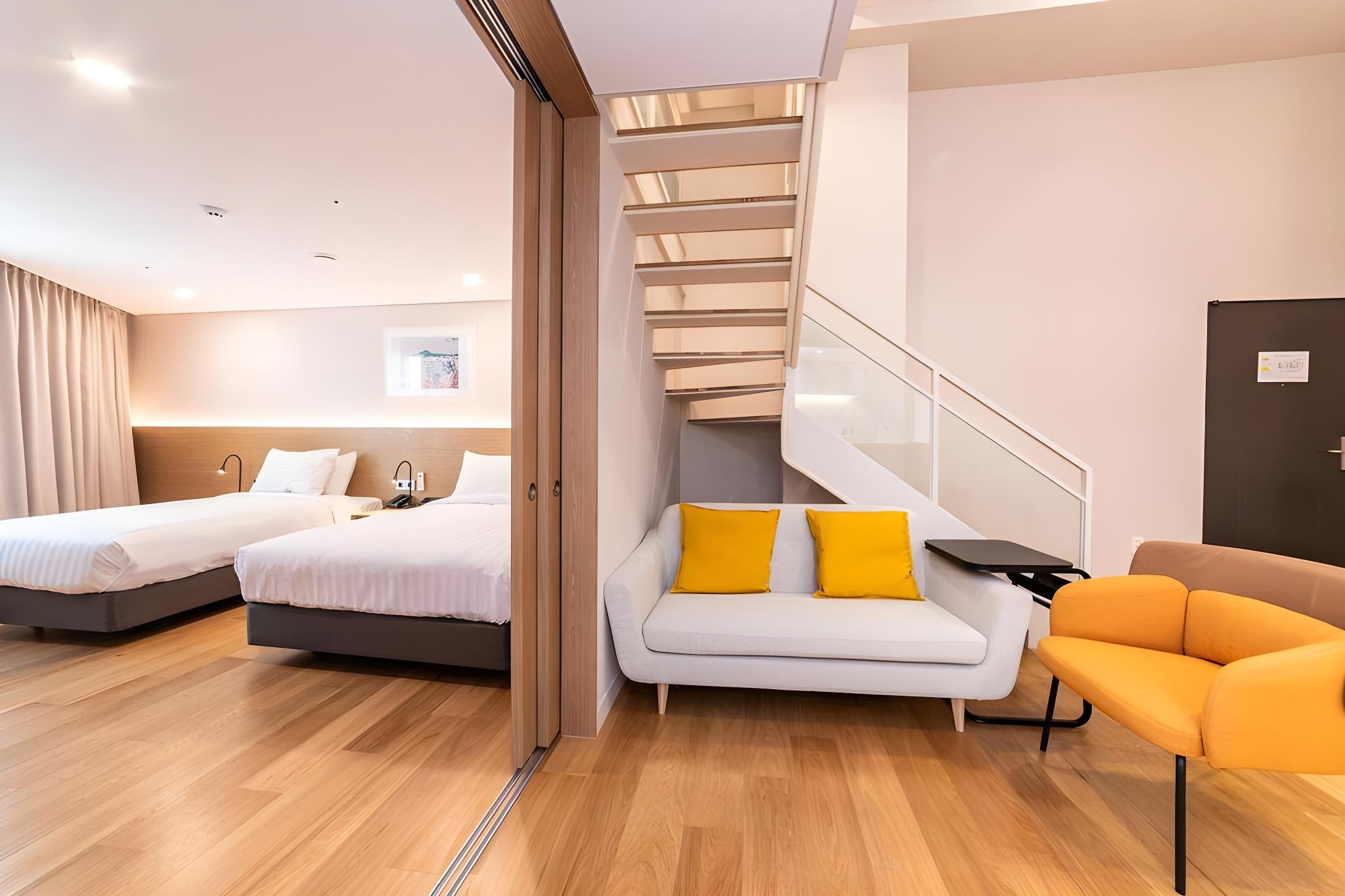Family Suite, Loft, 1 Double and 1 Single Bed