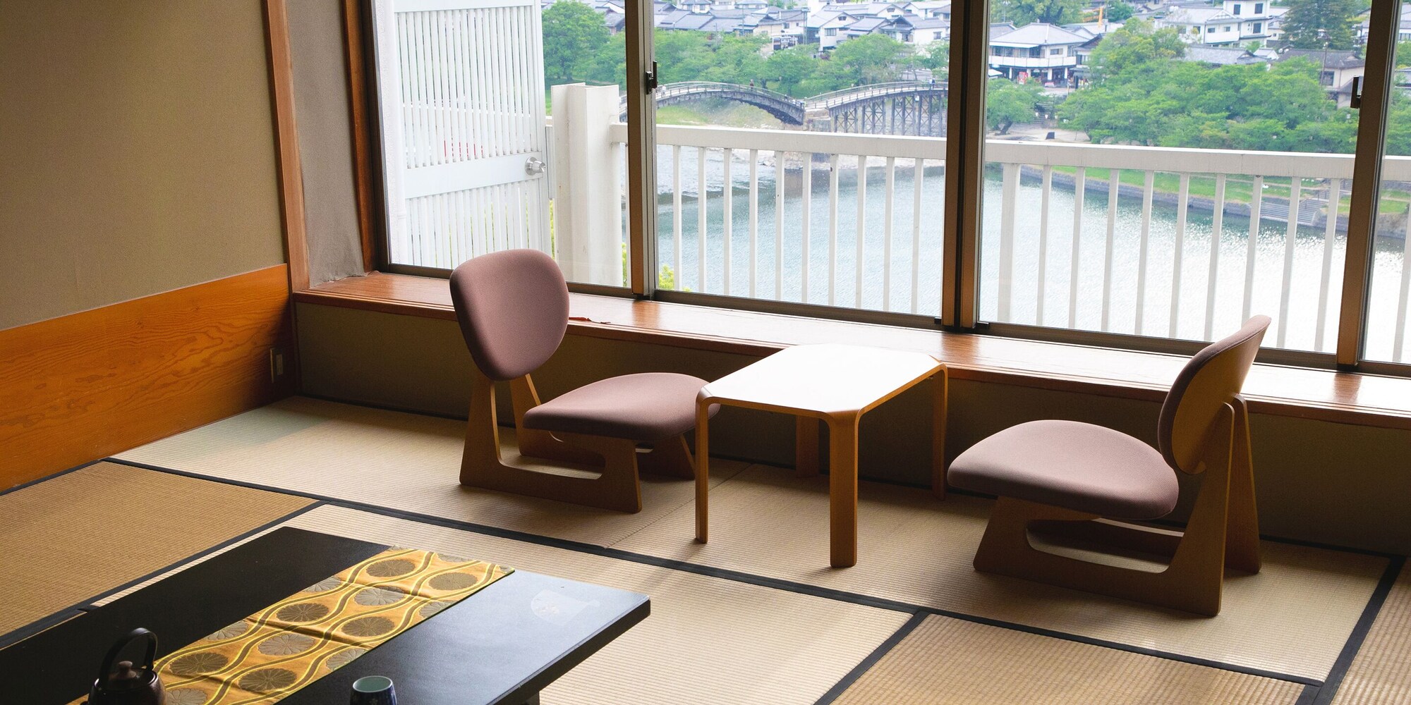 غرفة ديلوكس بإطلالة على النهر للمدخنين، Iwakuni Kokusai Kanko Hotel 9/9