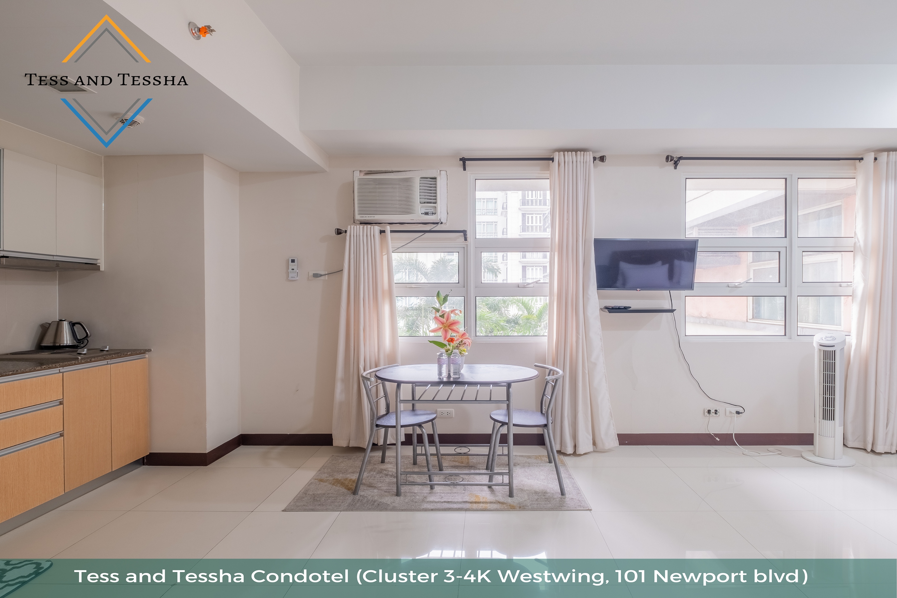 استوديو ديلوكس، Tess and Tessha Condotel near T3 Airport 7/8