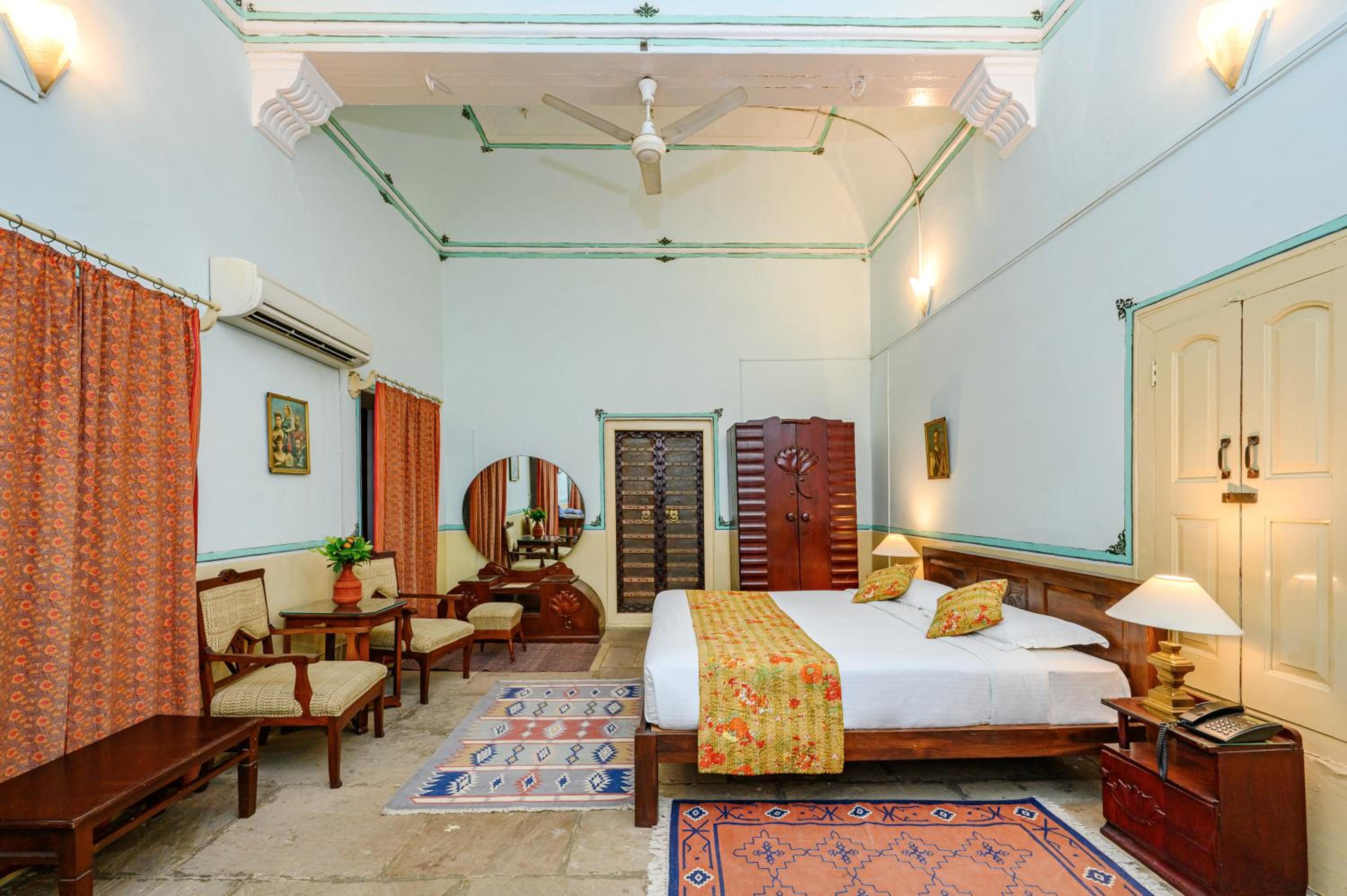 Room at The Piramal Haveli (20th Century; Shekhavati, Rajasthan), Jhunjhunu