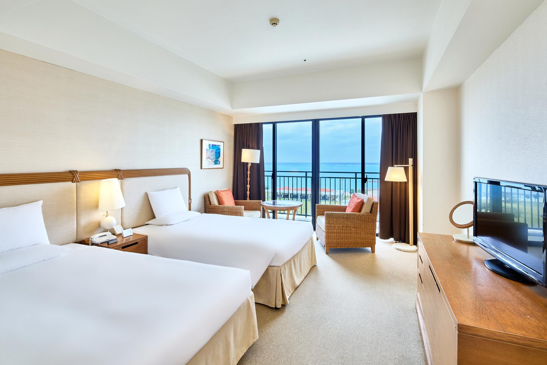 Semi Room, Superior, 2 Semi Double Beds, Ocean View