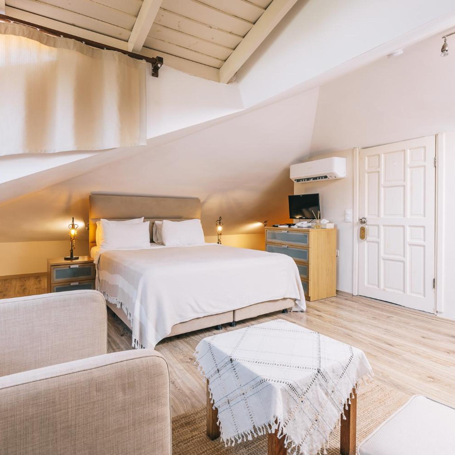 Room, Double Bed, Attic
