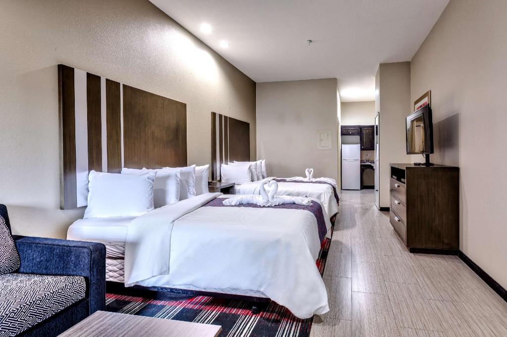 غرفة سوبيريور بسريرين كوين لذوي الإعاقة، Americas Best Value Inn and Suites IAH Airport North 2/3
