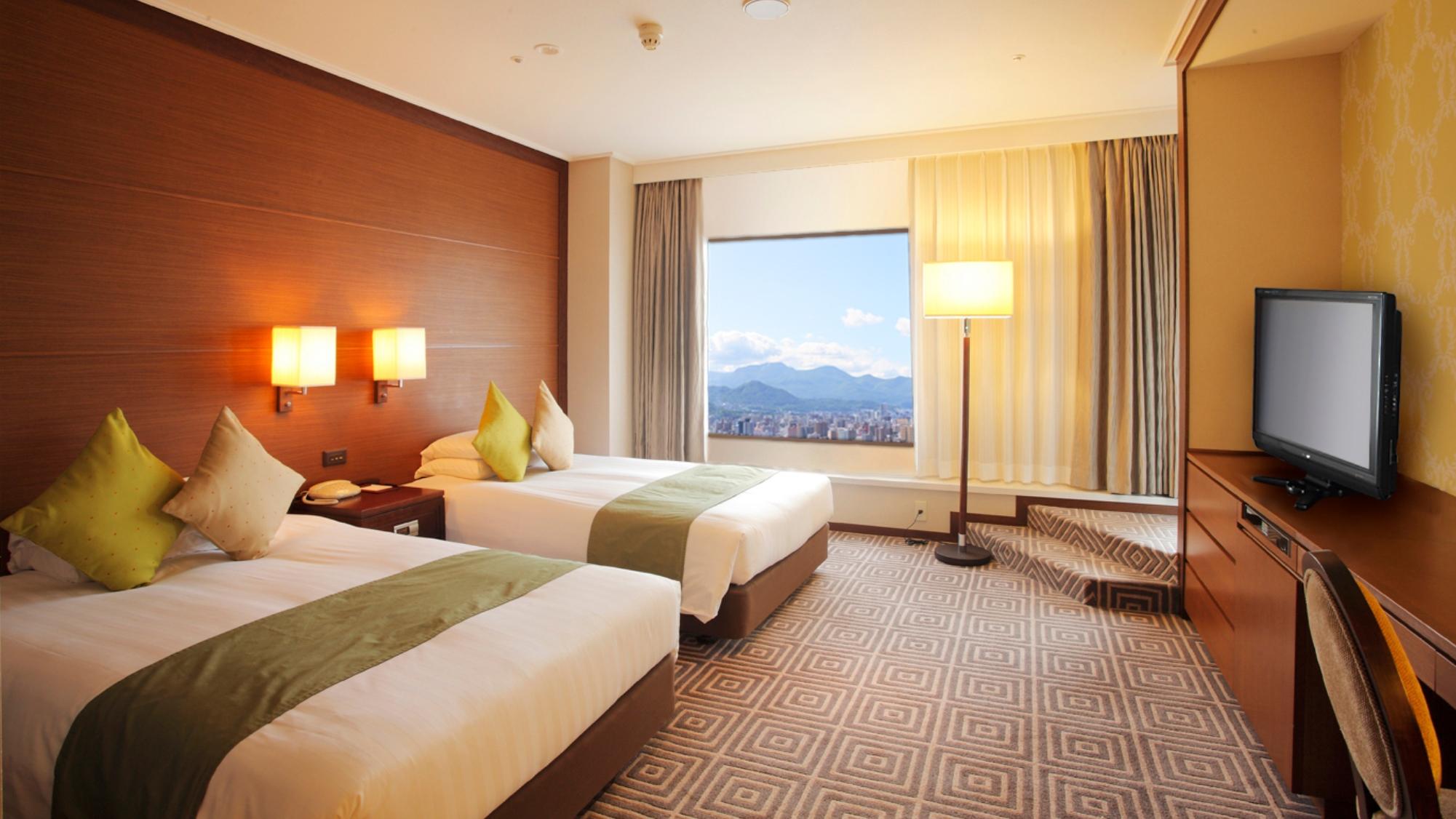 Premier, Deluxe, Twin Beds, Night View
