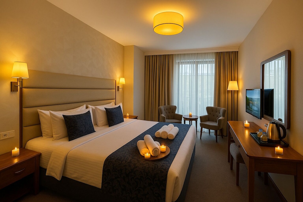 غرفة بسرير كوين بشرفة، Istanbul Midpoint Hotel 9/10