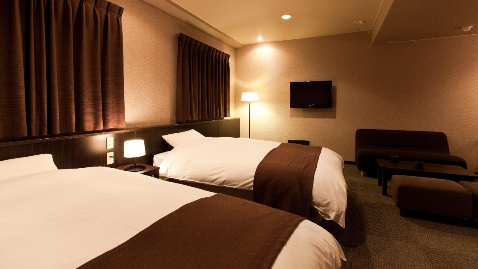 غرفة بسريرين منفصلين في طابق مرتفع، Hotel Takasago 2/2