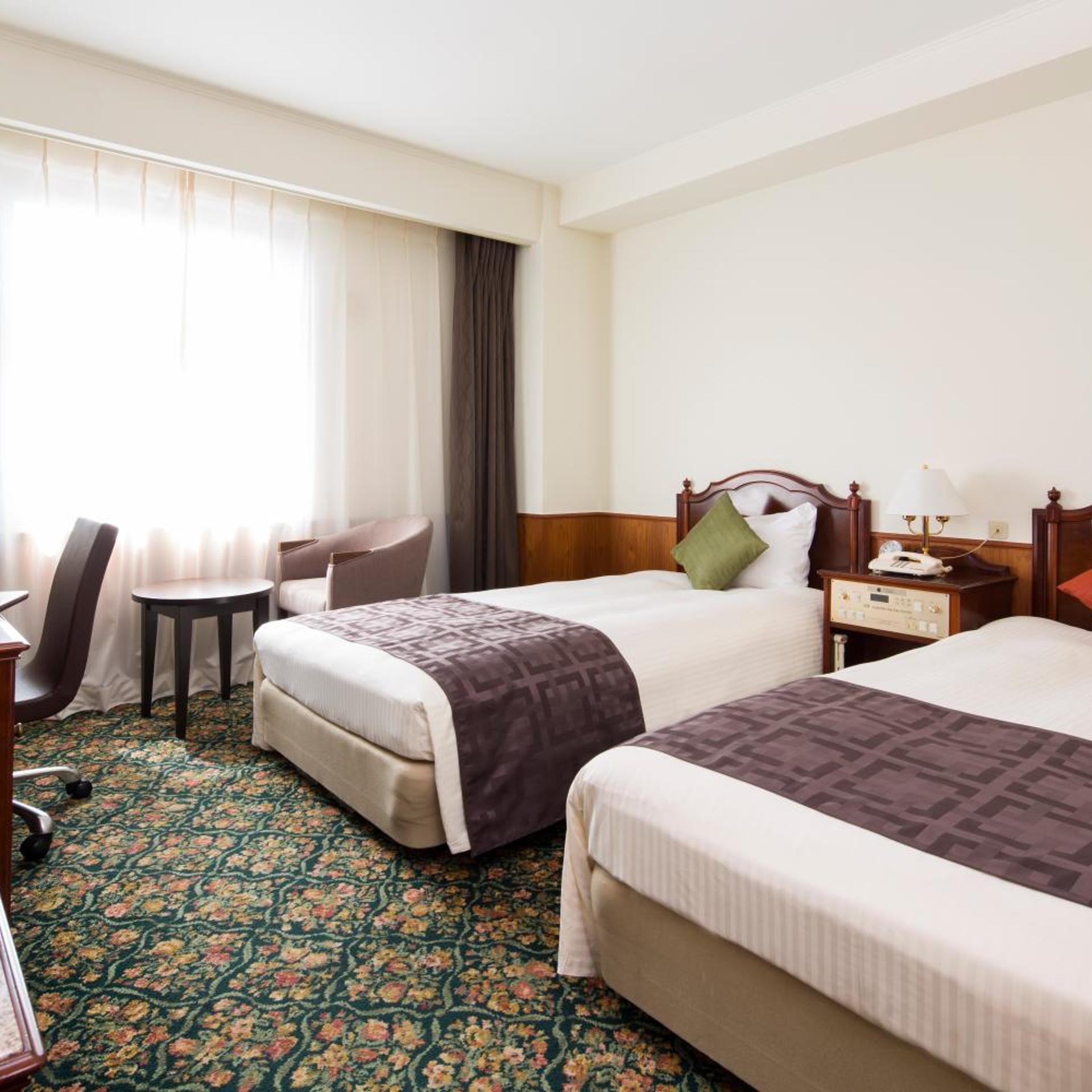 غرفة قياسية مفردة بسريرين منفصلين للمدخنين، Premier Hotel Cabin Obihiro 5/8